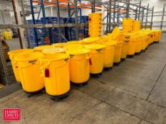 Yellow Rubbermaid Tash Receptical - Rigging Fee: $450