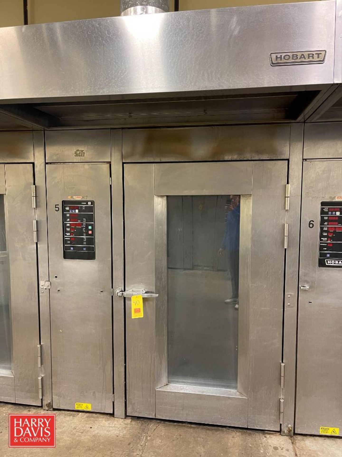 Hobart Natural Gas Rack Oven, Model: HBA2G, S/N: 24-1046090, 300,000 BTU/Hr - Rigging Fee: $4,500