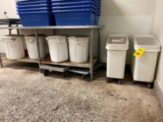 (6) Rubbermaid Food Storage Bins - Rigging Fee: $50