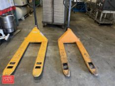 Pallet Jacks, 5,500 LB Capacity - Rigging Fee: $0