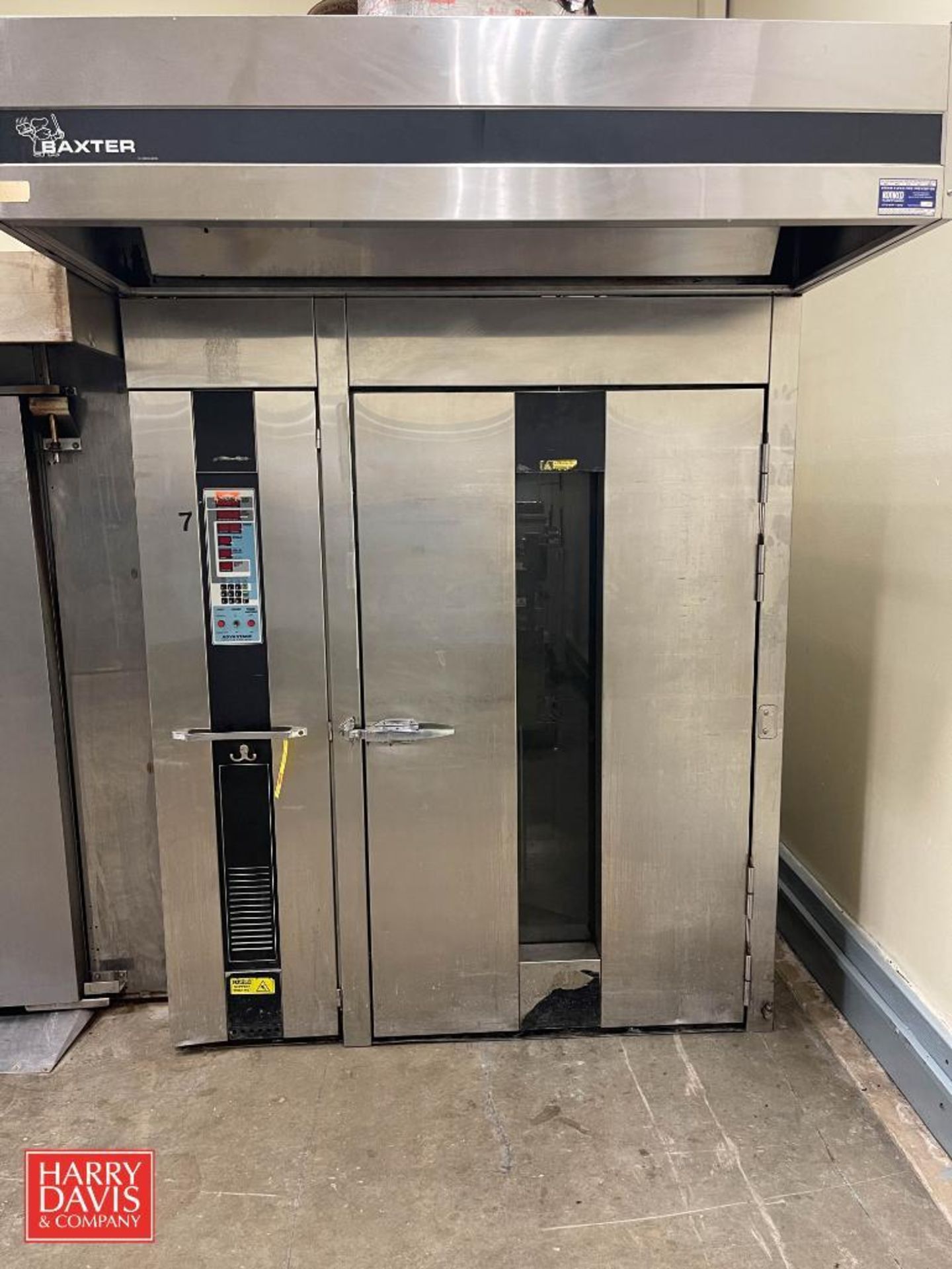 Baxter Natural Gas Rack Oven, Model: OV210G-M2B, S/N: 24-1004403, 290,000 BTU/Hr