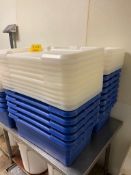 Quantum Storage Systems Polypropylene Blue Cross Stack Totes, Model: N0TUB2516-8