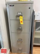 FireKing25 4-Drawer File Cabinet - Rigging Fee: $150