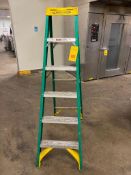 Werner 6' Non-Conductive Fiberglass Ladder, Model: 5906, 225 LB Capacity - Rigging Fee: $25