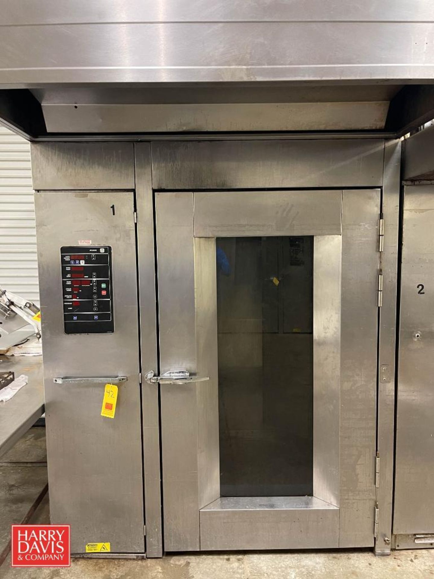 Hobart Natural Gas Rack Oven, Model: HBA2G, S/N: 24-1025209, 300,000 BTU/Hr - Rigging Fee: $4,500