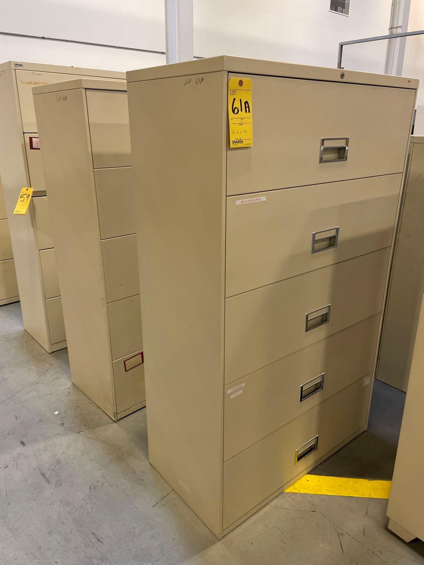 Lot of 5 File Cabinets, 5 Drawer: (4) 36" X 18" X 60", (1) 36" X 18" X 66" - Image 5 of 7