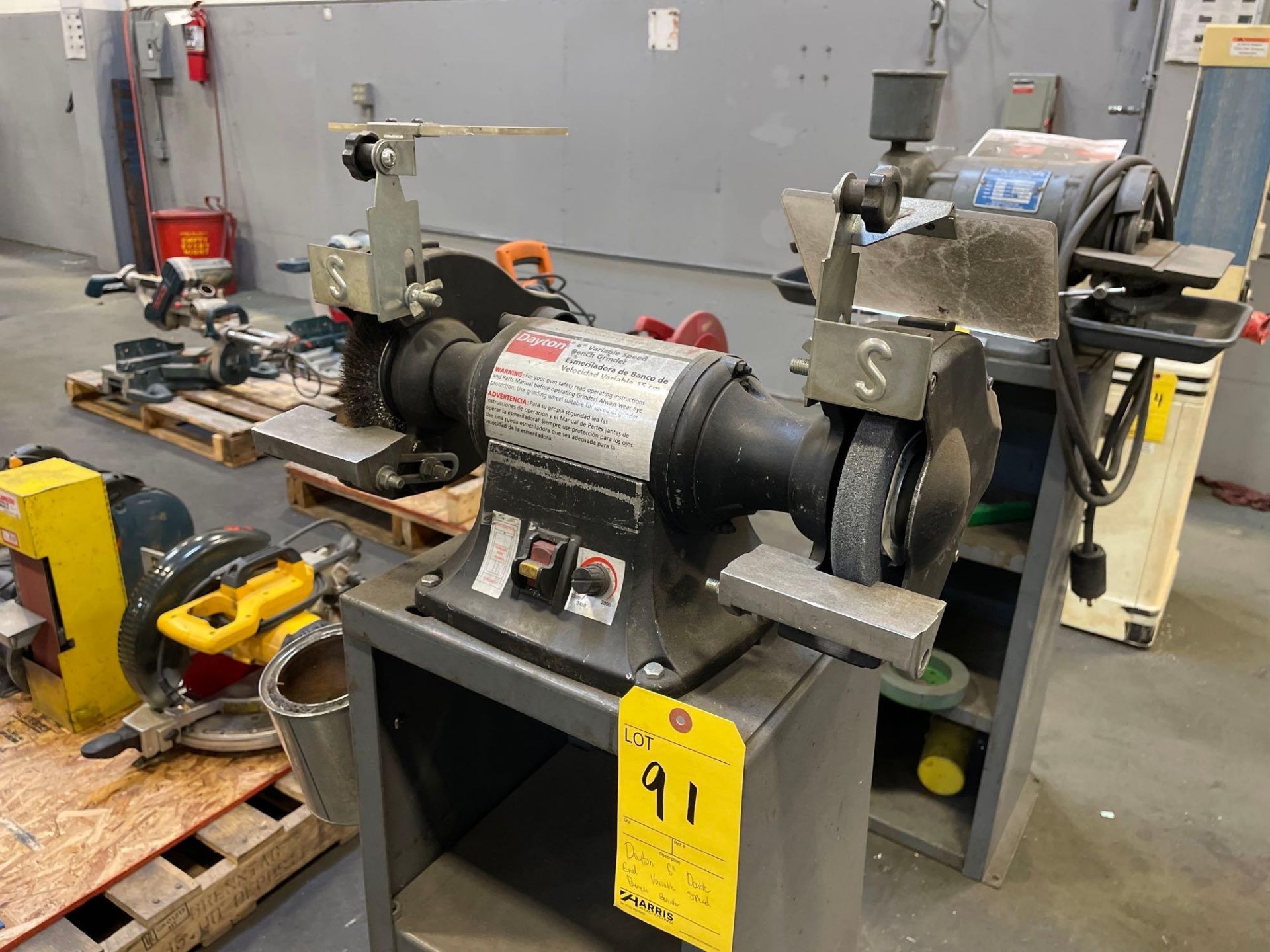 Dayton 6" Double End Variable Speed Bench Grinder, Model 4Z672F - Image 5 of 5