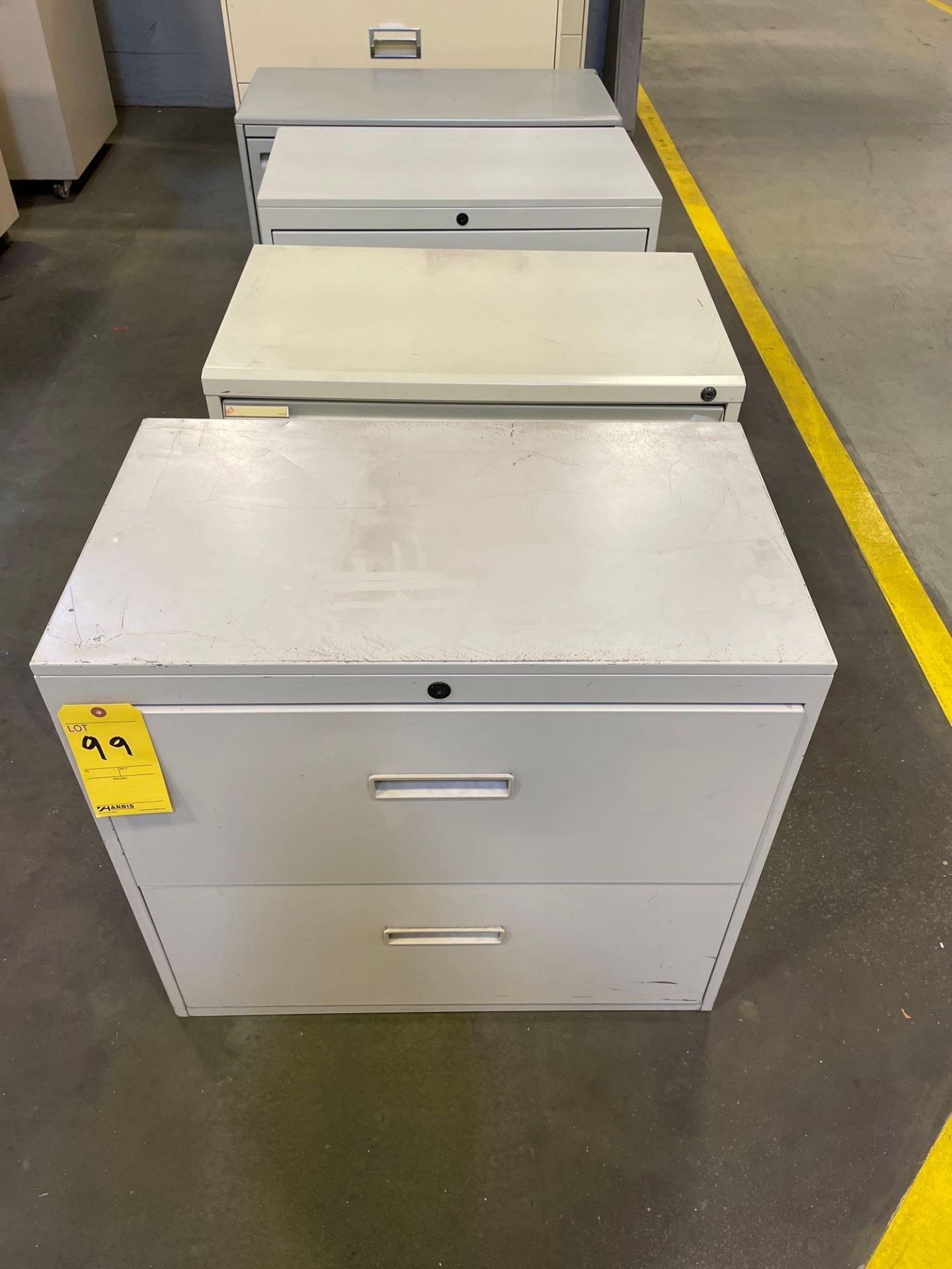 Lot of 4 2-Drawer File Cabinets: (3) 30" X 17 1/2" X 28", (1) 36" X 18" X 28" - Image 2 of 4