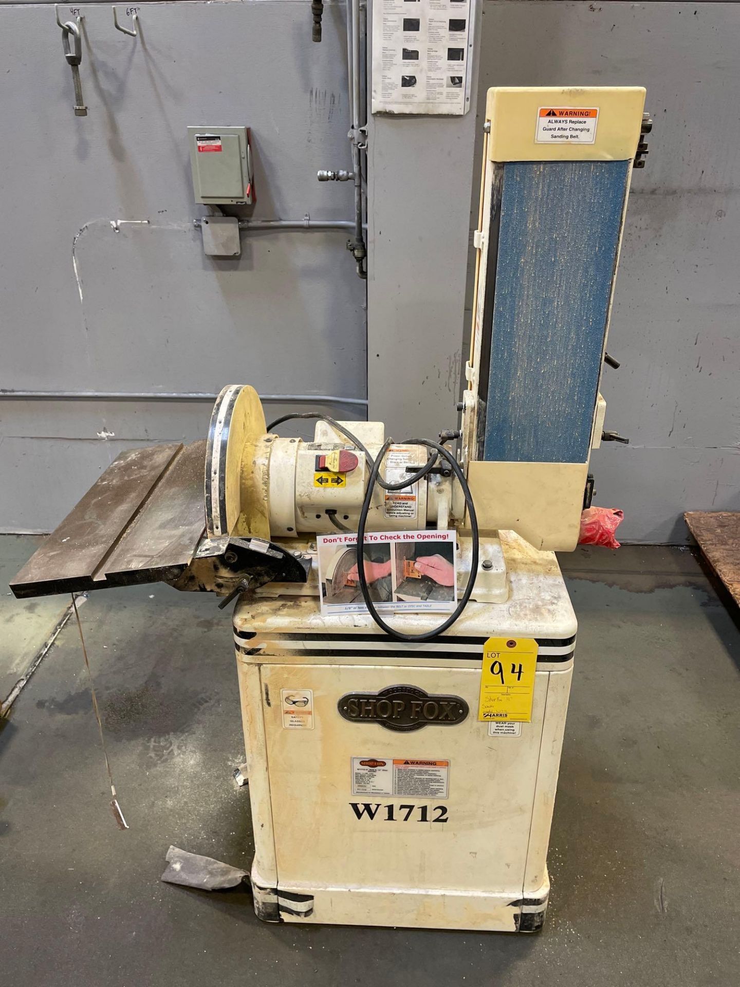 Shop Fox 12" Sander, Model W1712