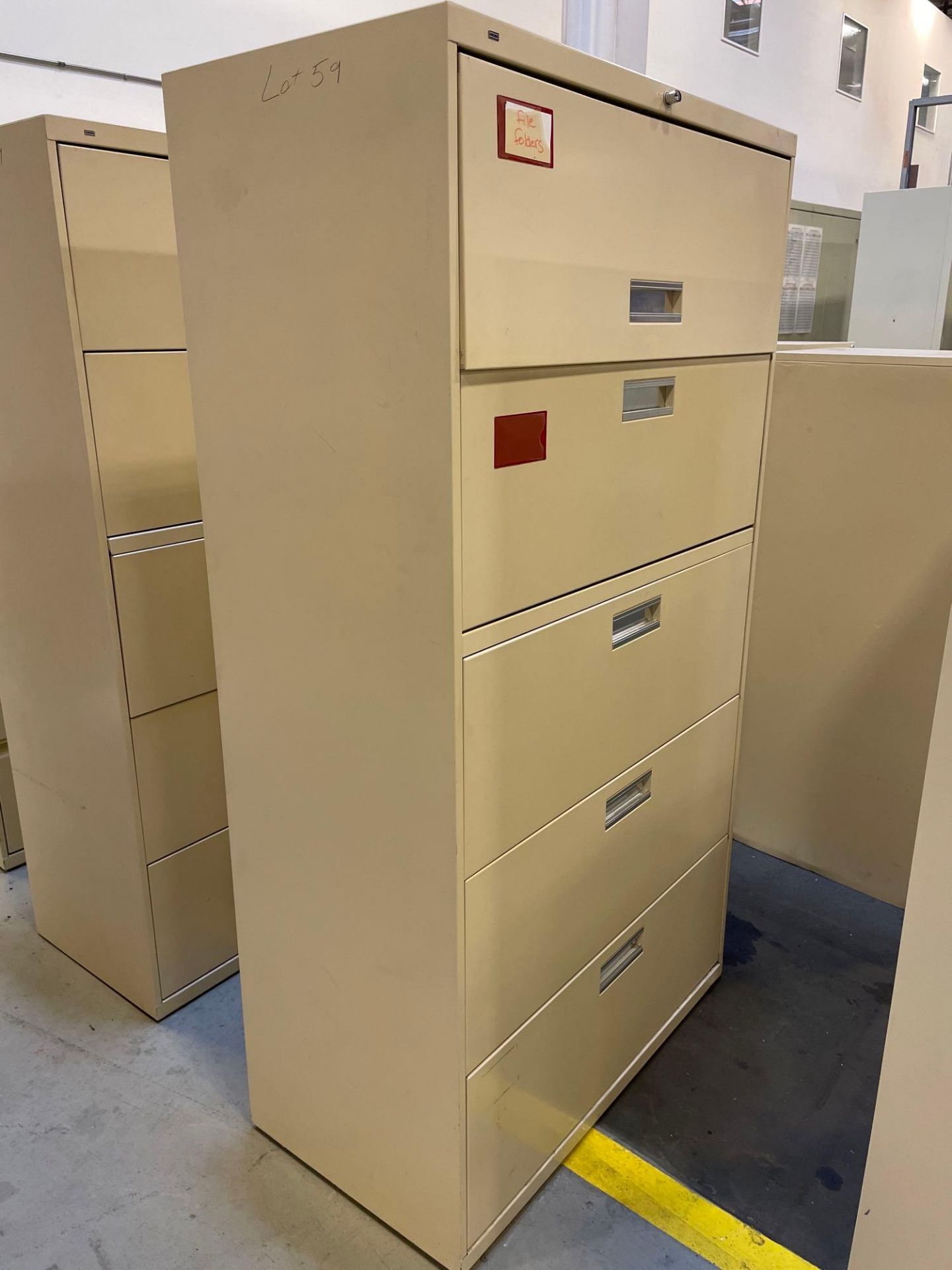 Lot of 4 File Cabinet: 4 Drawers, 36" X 18" X 67" - Image 3 of 5