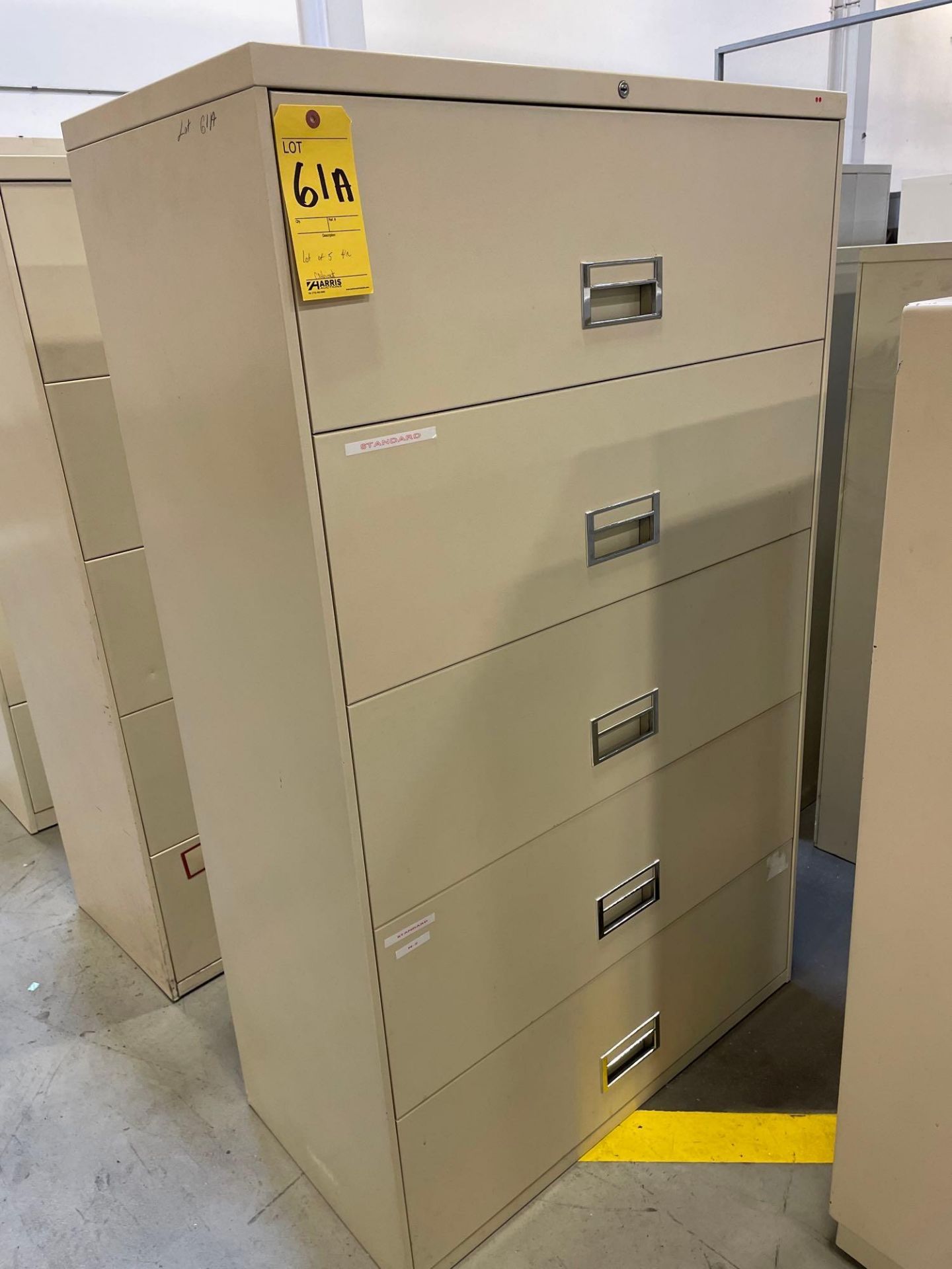 Lot of 5 File Cabinets, 5 Drawer: (4) 36" X 18" X 60", (1) 36" X 18" X 66" - Image 7 of 7