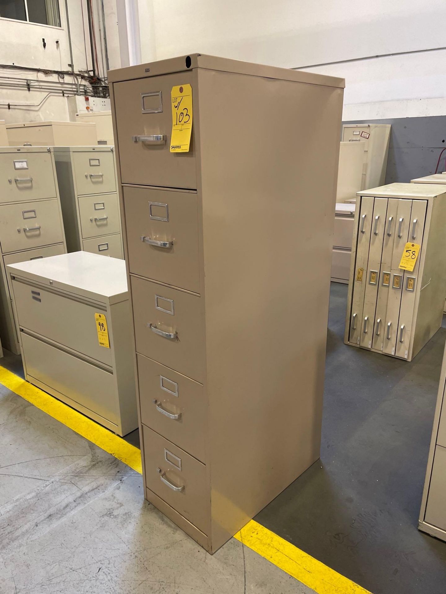 Lot of 3:(1) Stats Safe, (1) 5 Drawer File Cabinet, (1) Double Door Locker - Image 11 of 11