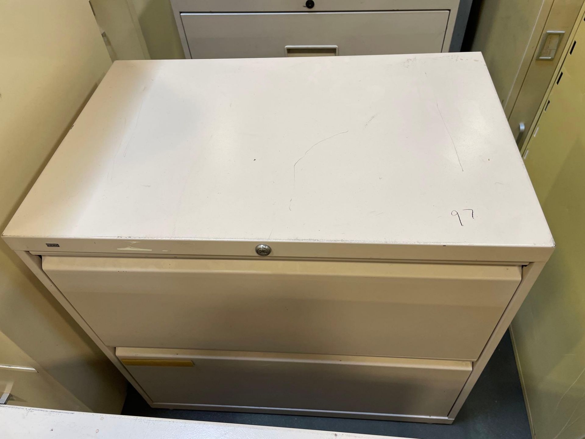 Lot of 4: File Cabinets with 2 Drawers, (3) 30" X 19" X 28", (1) 36" X 18" X 27" - Image 3 of 7