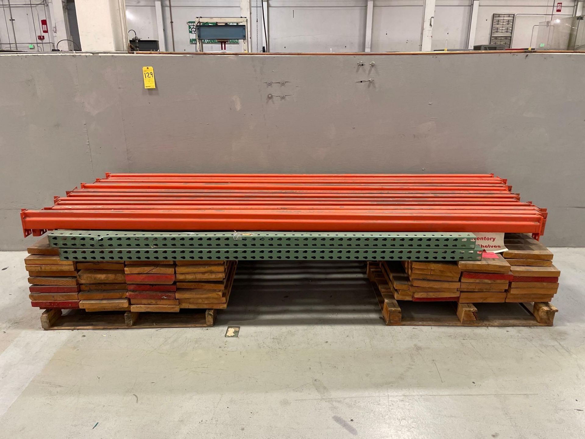 Lot of Disassembled Pallet Racking