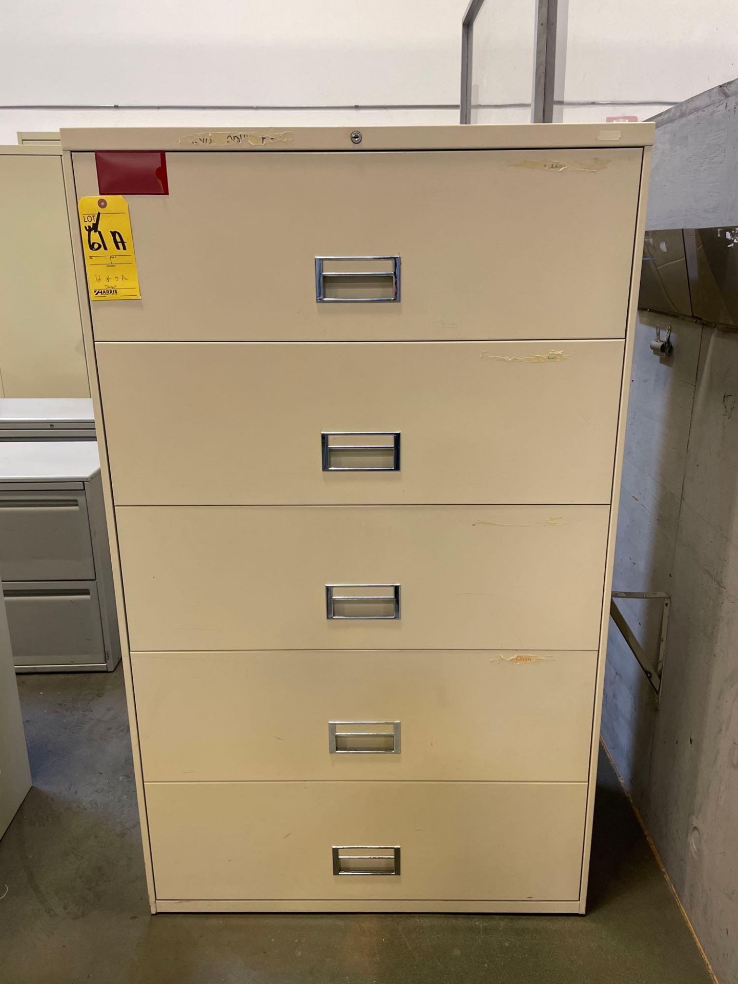 Lot of 5 File Cabinets, 5 Drawer: (4) 36" X 18" X 60", (1) 36" X 18" X 66" - Image 2 of 7