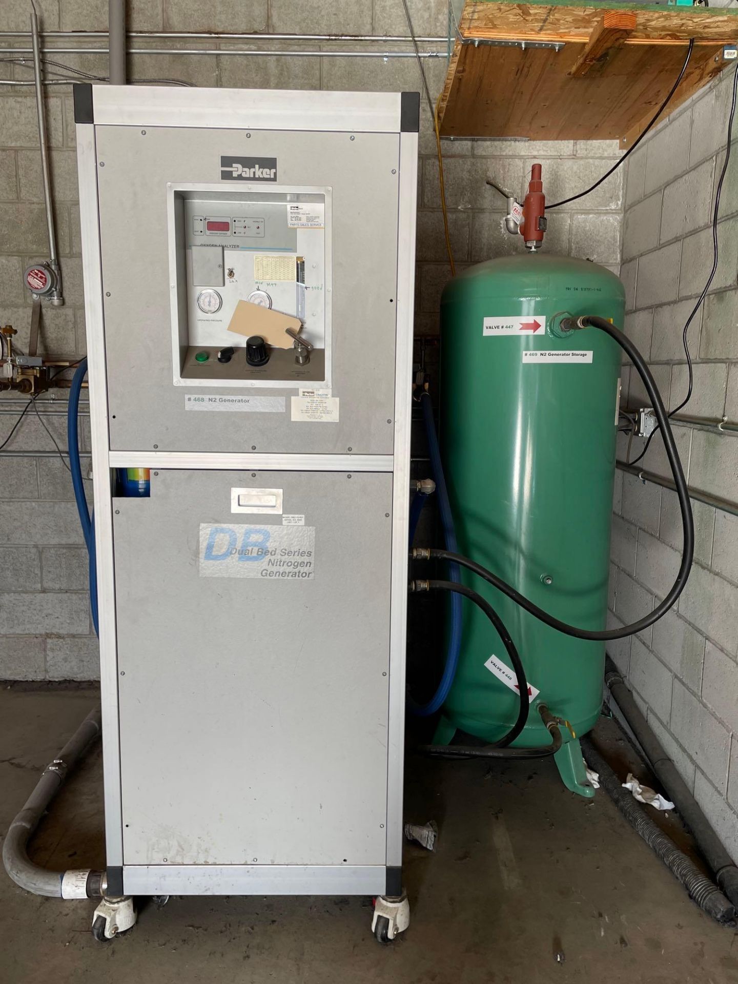 Parker Hannifin Model DBO-15-R01 PSA Nitrogen Generator