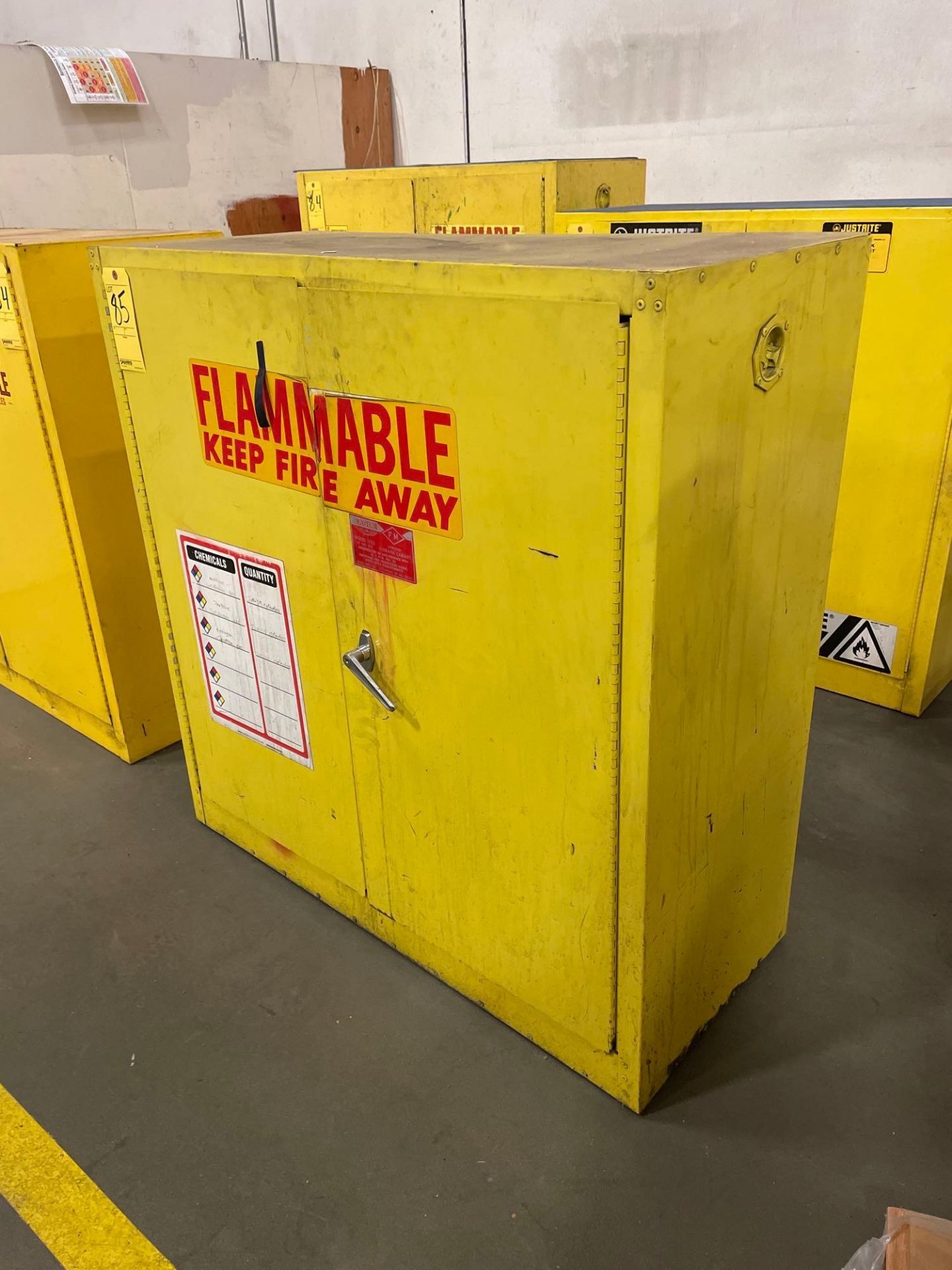 Lot of 2: (1) Just Rite Flammable Cabinets, (1) Eagle Flammable Cabinet, 43" X 18" X 45" - Image 4 of 6