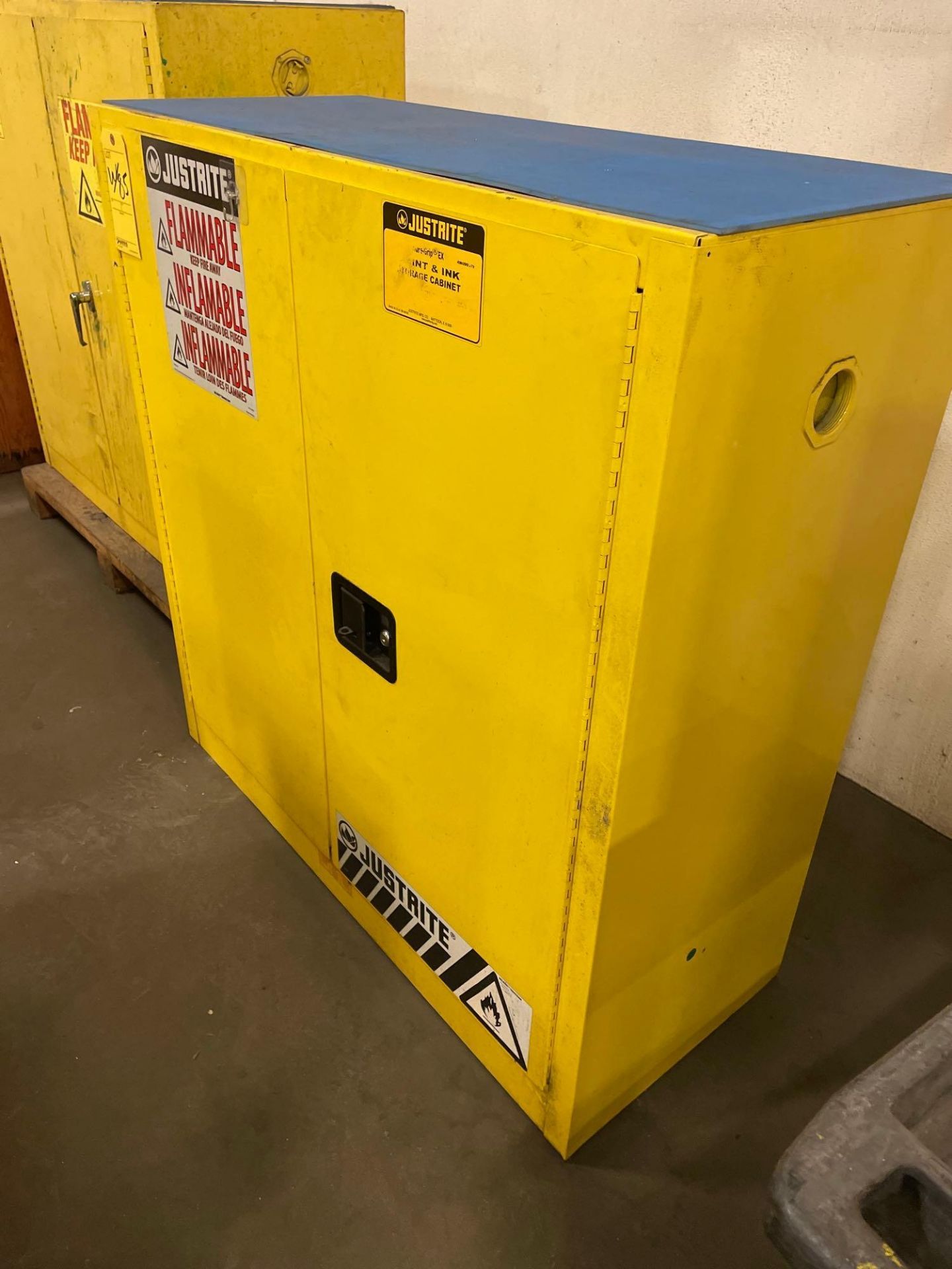 Lot of 2: (1) Just Rite Flammable Cabinets, (1) Eagle Flammable Cabinet, 43" X 18" X 45" - Image 6 of 6