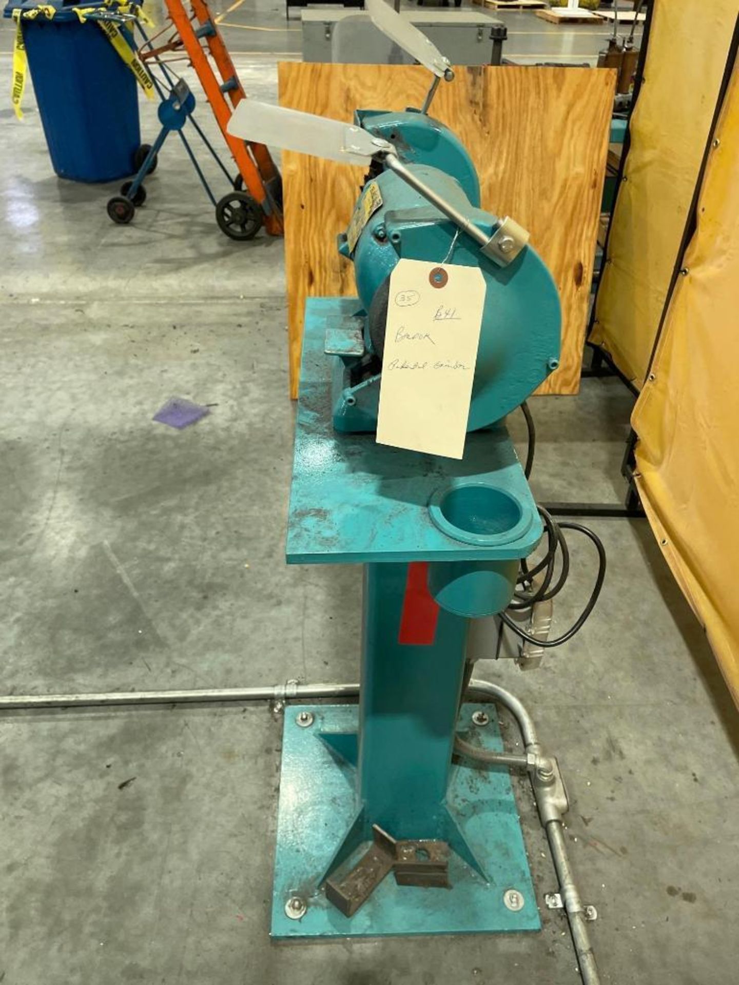 5" Baldor Pedestal Double End Grinder/ Buffer - Image 2 of 5