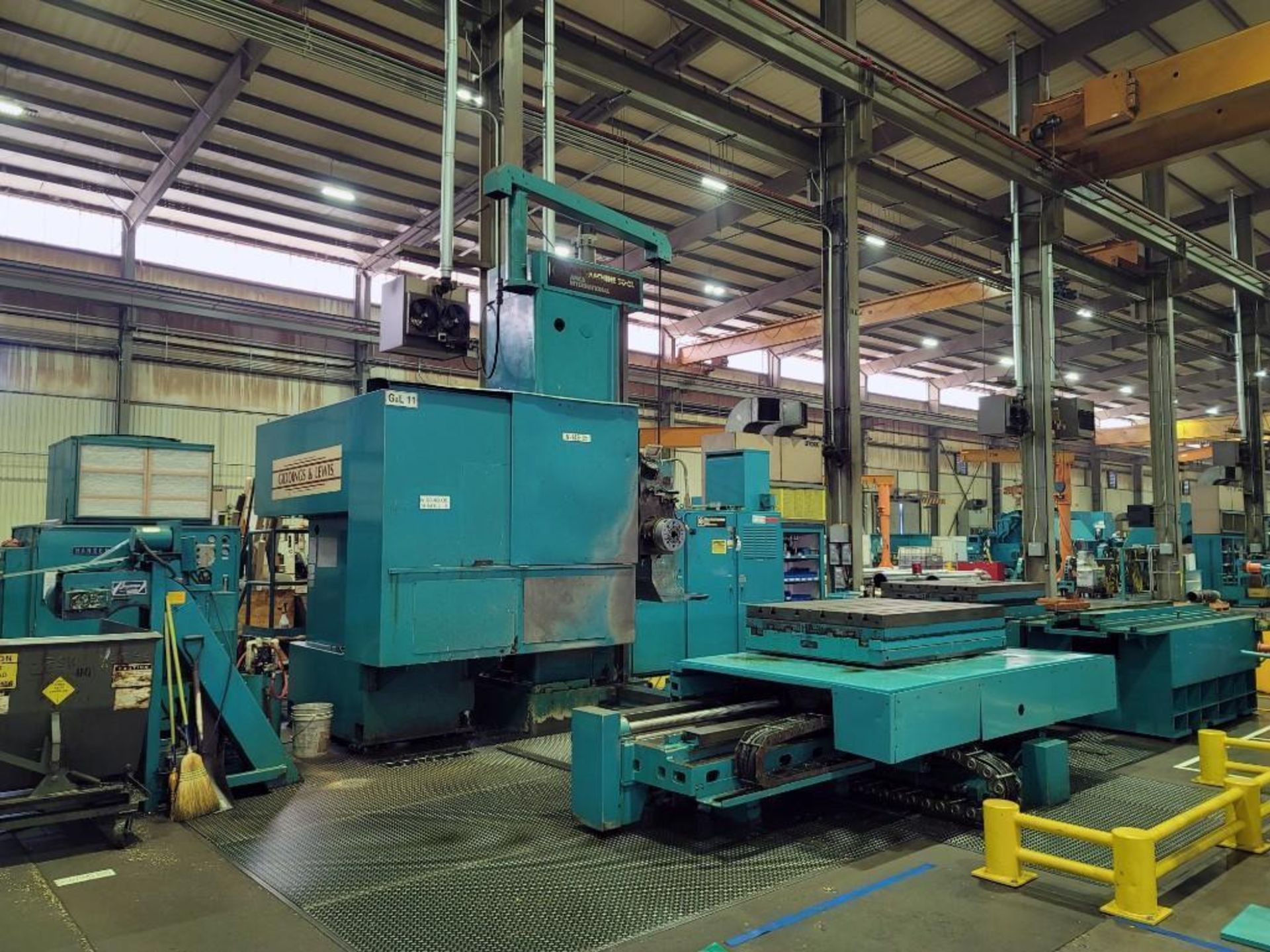 6" Giddings & Lewis CNC Horizontal Boring Mill with 48" x 60" Twin Pallets