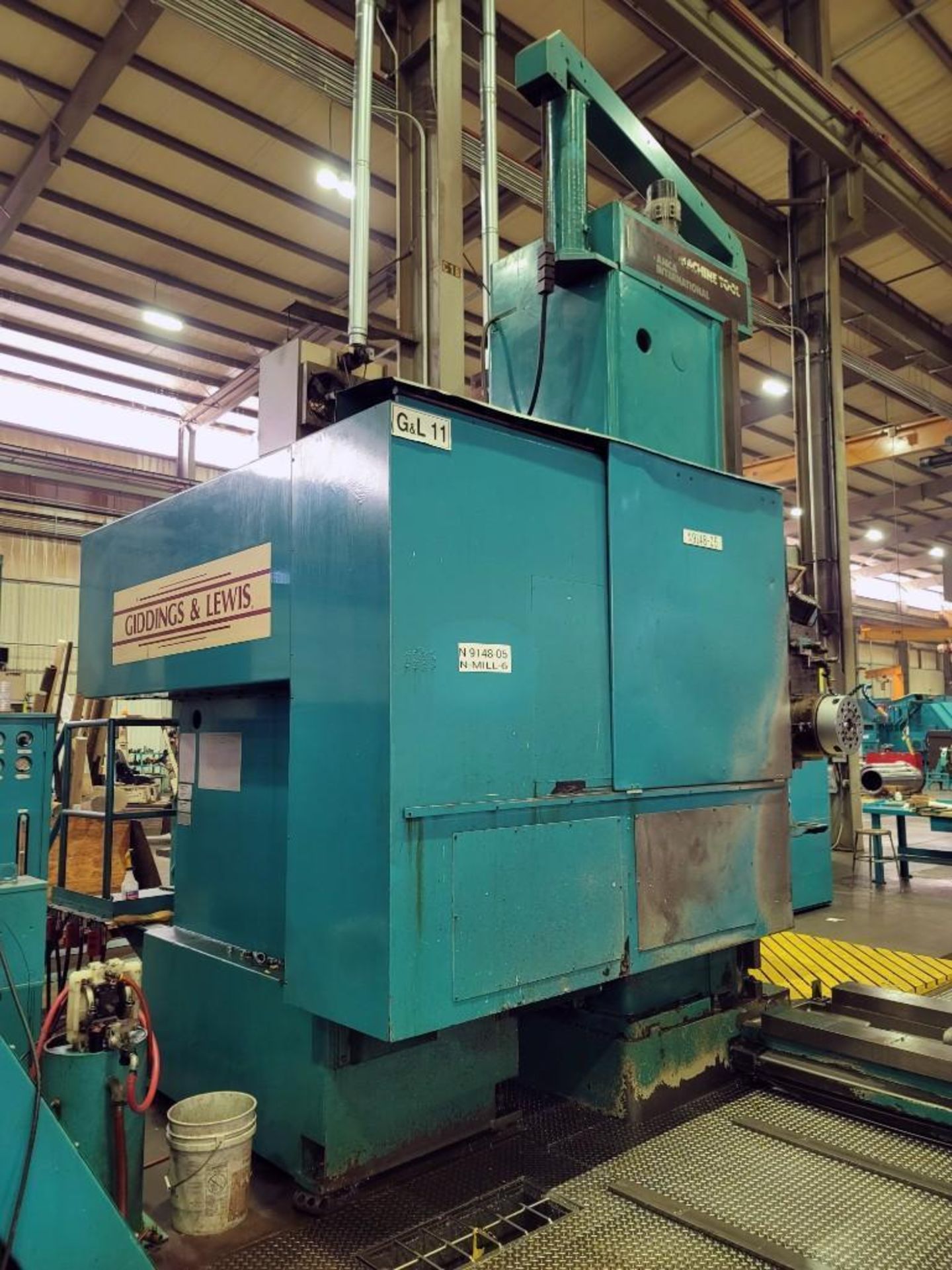 6" Giddings & Lewis CNC Horizontal Boring Mill with 48" x 60" Twin Pallets - Image 9 of 14