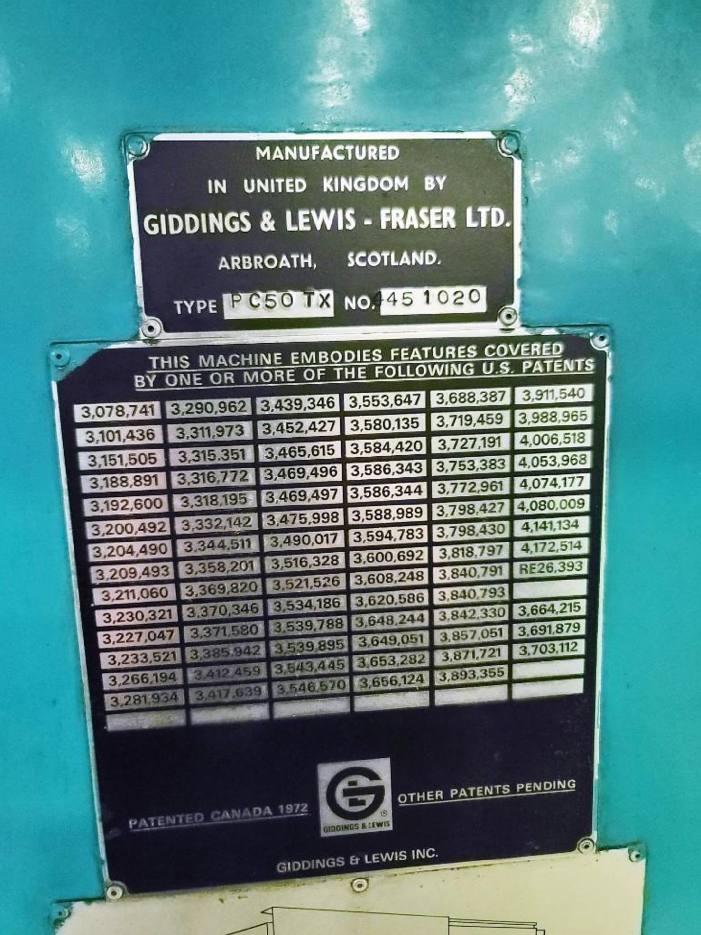 5" Giddings & Lewis CNC Horizontal Boring Mill, Type PC50TX, CURRENTLY NOT RUNNING - Image 14 of 15