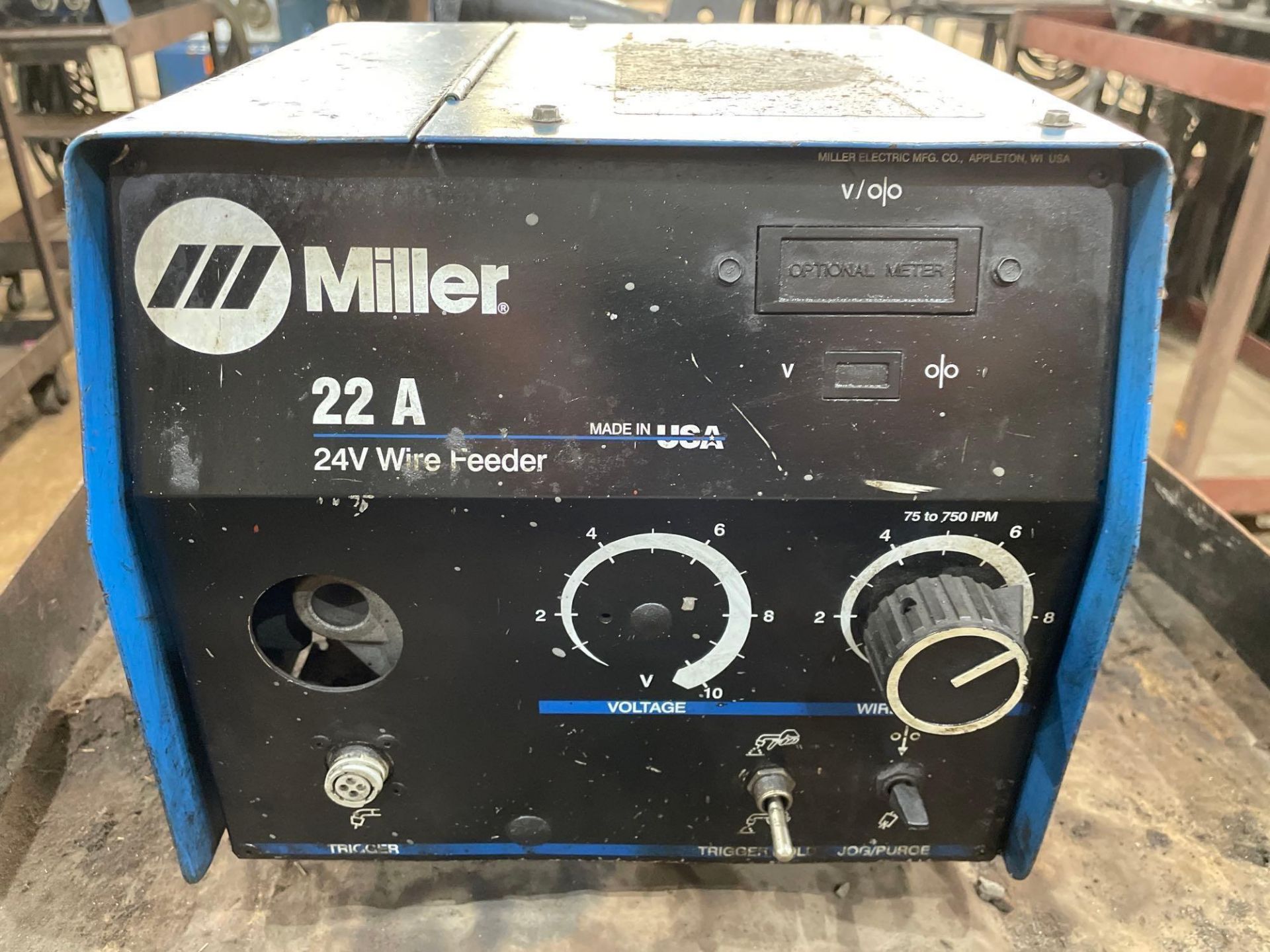 Miller 22A 24V Wire Feeder on Cart - Image 2 of 5