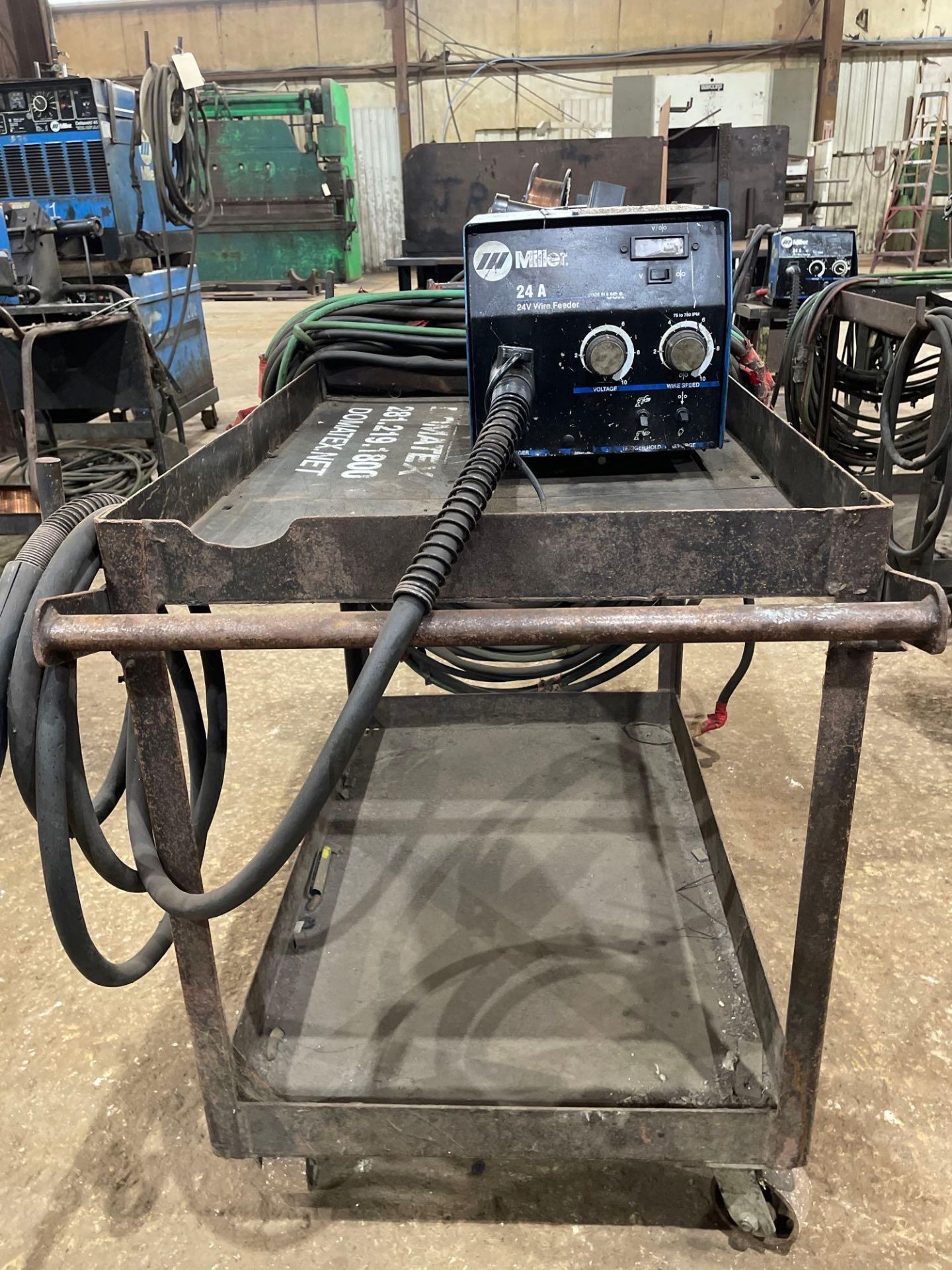 Miller 24A 24V Wire Feeder on Cart