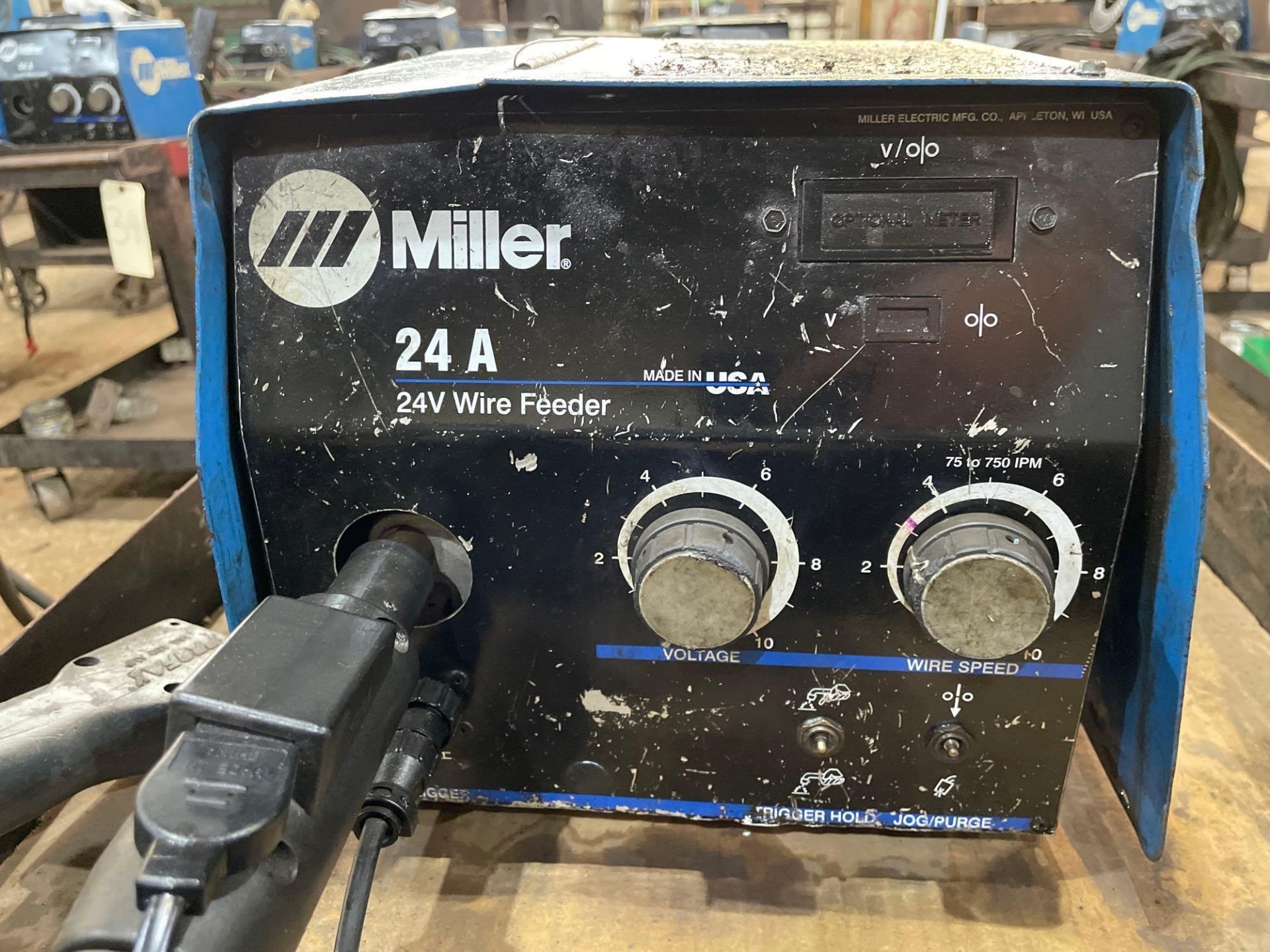 Miller 24A 24V Wire Feeder on Cart - Image 2 of 6