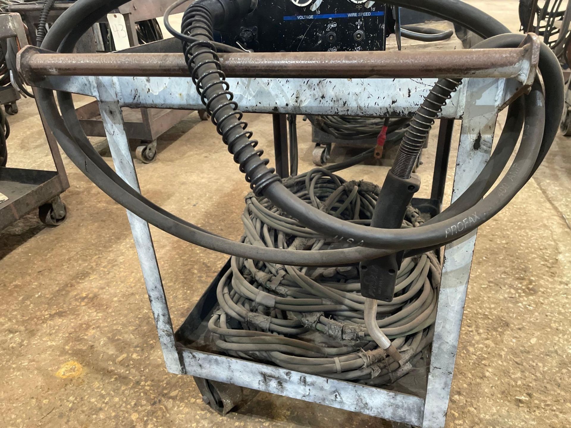 Miller 24A 24V Wire Feeder on Cart - Image 6 of 7