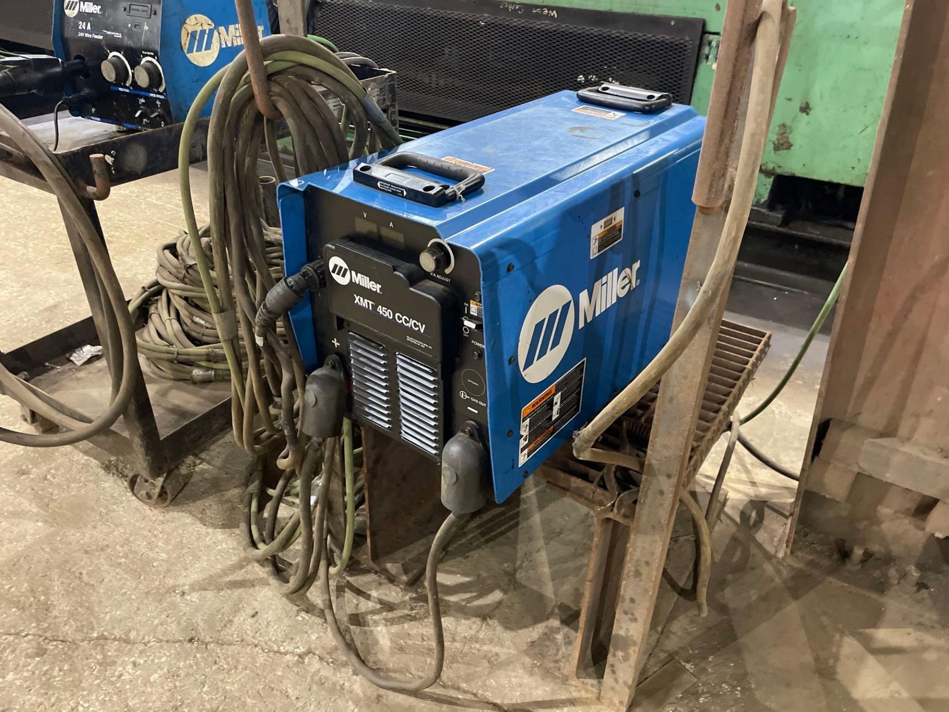 Miller XMT 450 CC/CV Power Source, with Miller 24A 24V Wire Feeder - Image 4 of 8