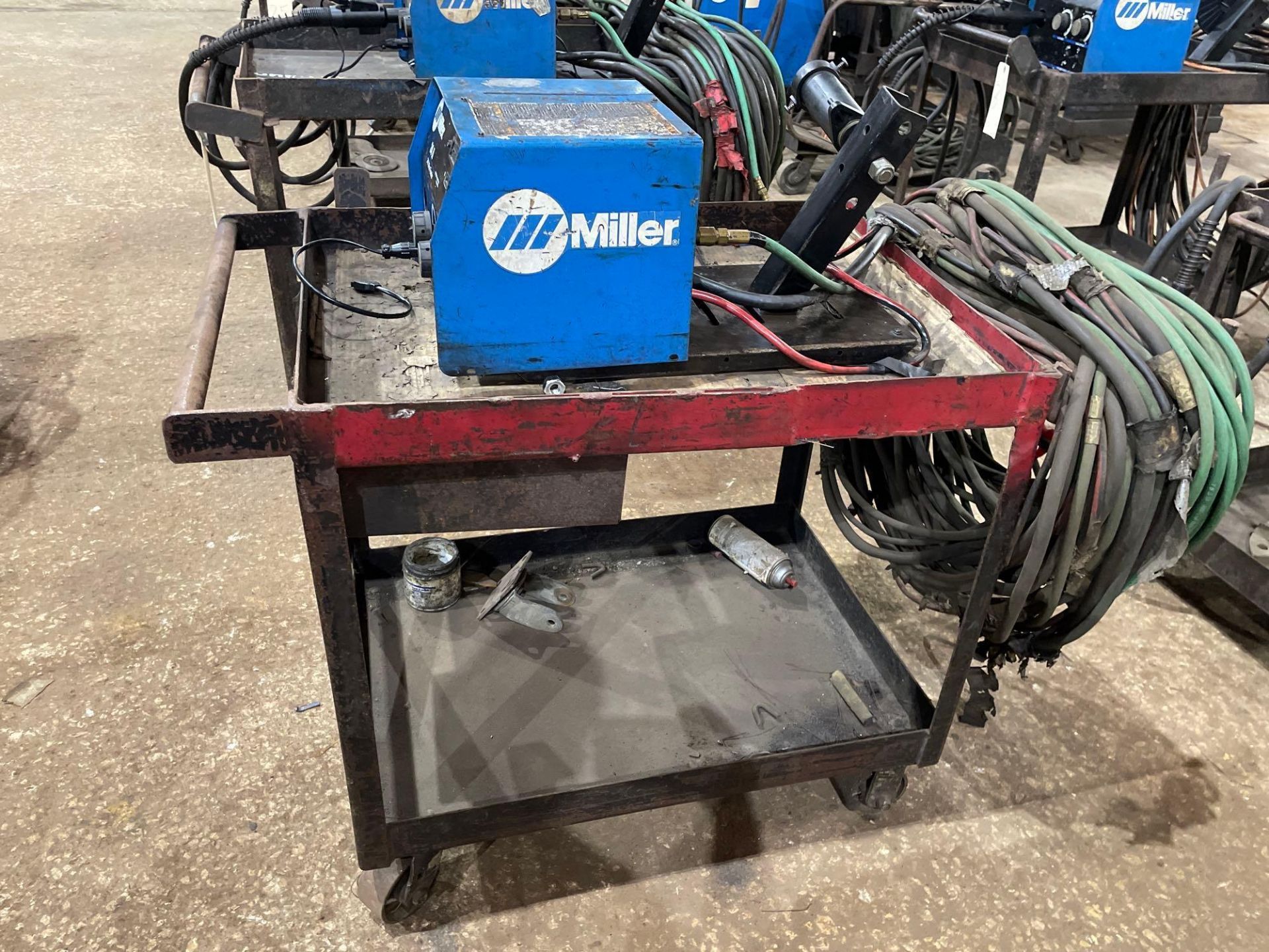 Miller 24A 24V Wire Feeder on Cart - Image 3 of 6