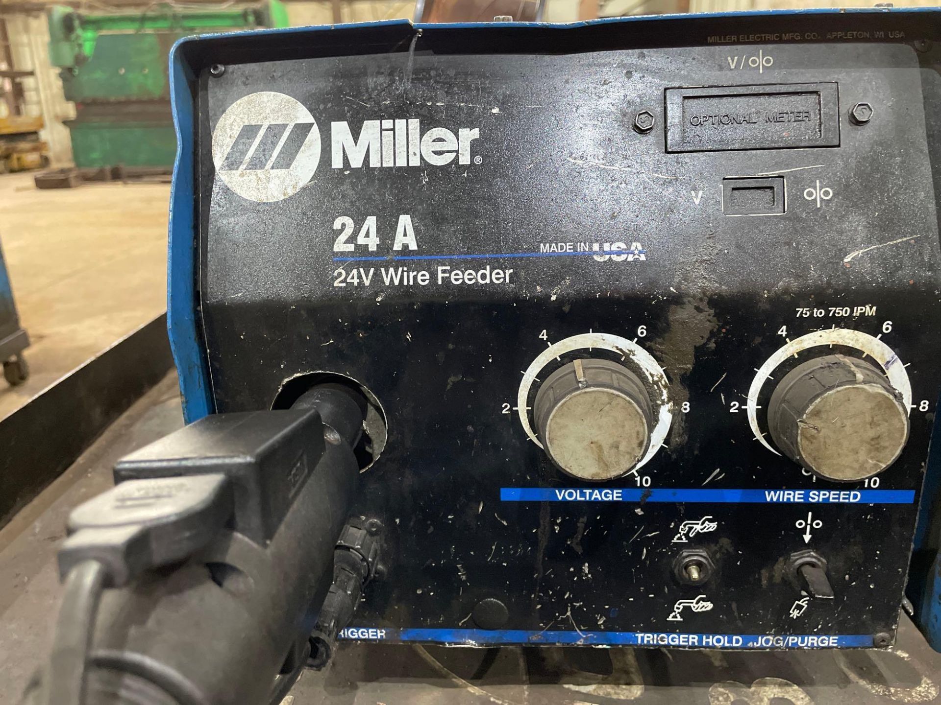 Miller 24A 24V Wire Feeder on Cart - Image 2 of 6