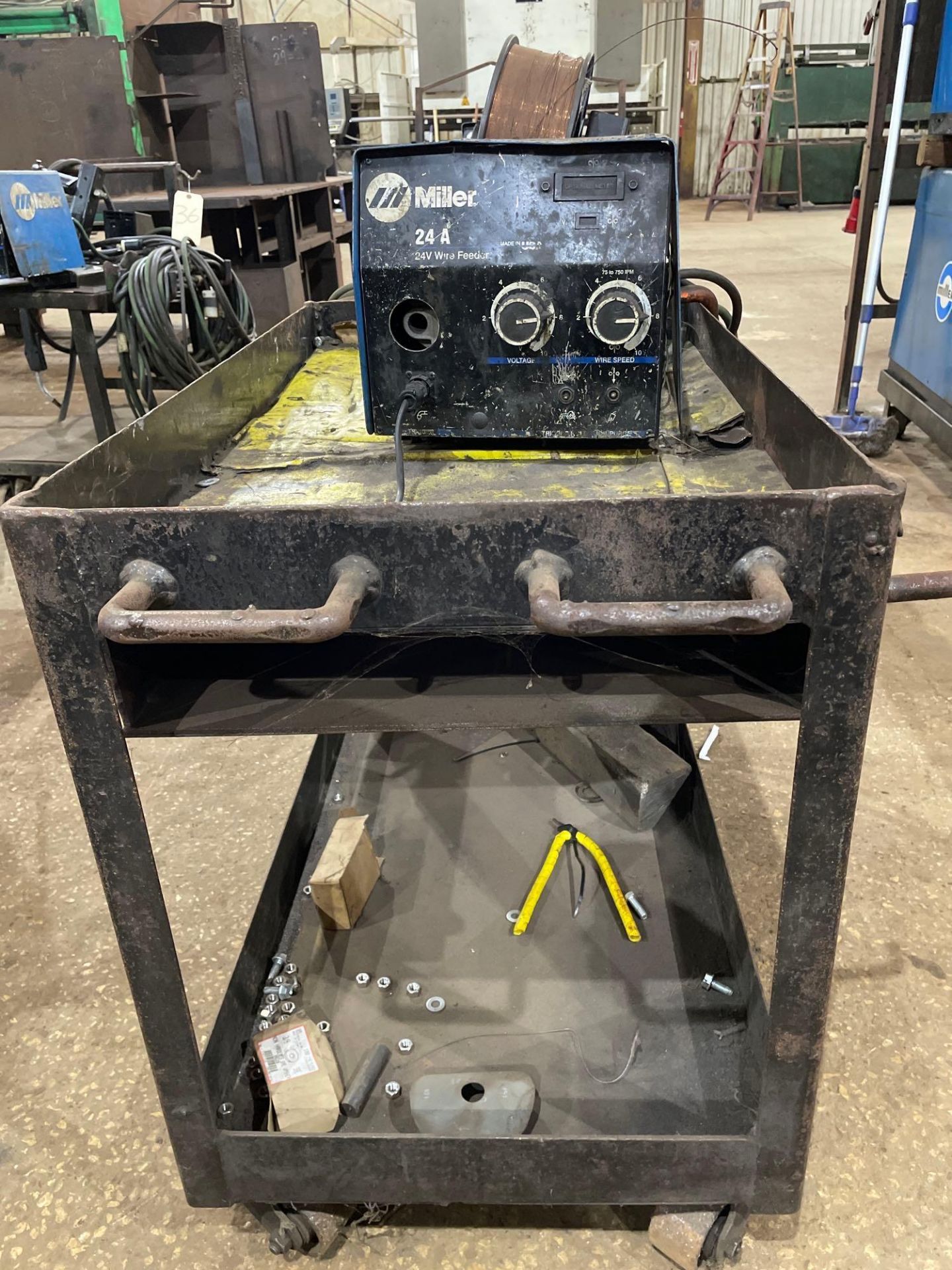 Miller 24A 24V Wire Feeder on Cart