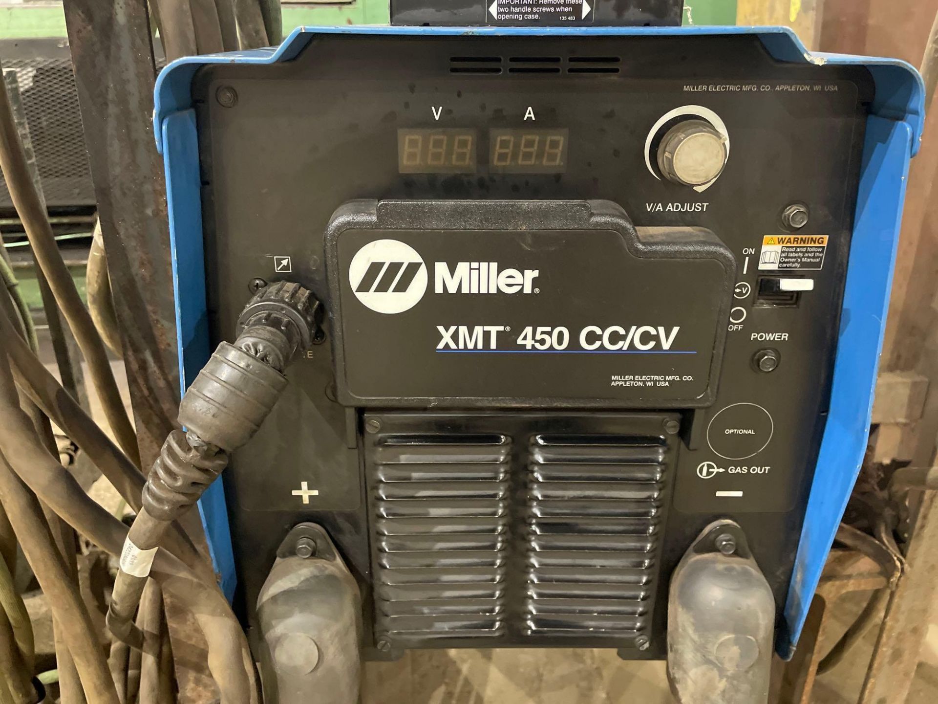 Miller XMT 450 CC/CV Power Source, with Miller 24A 24V Wire Feeder - Image 2 of 8