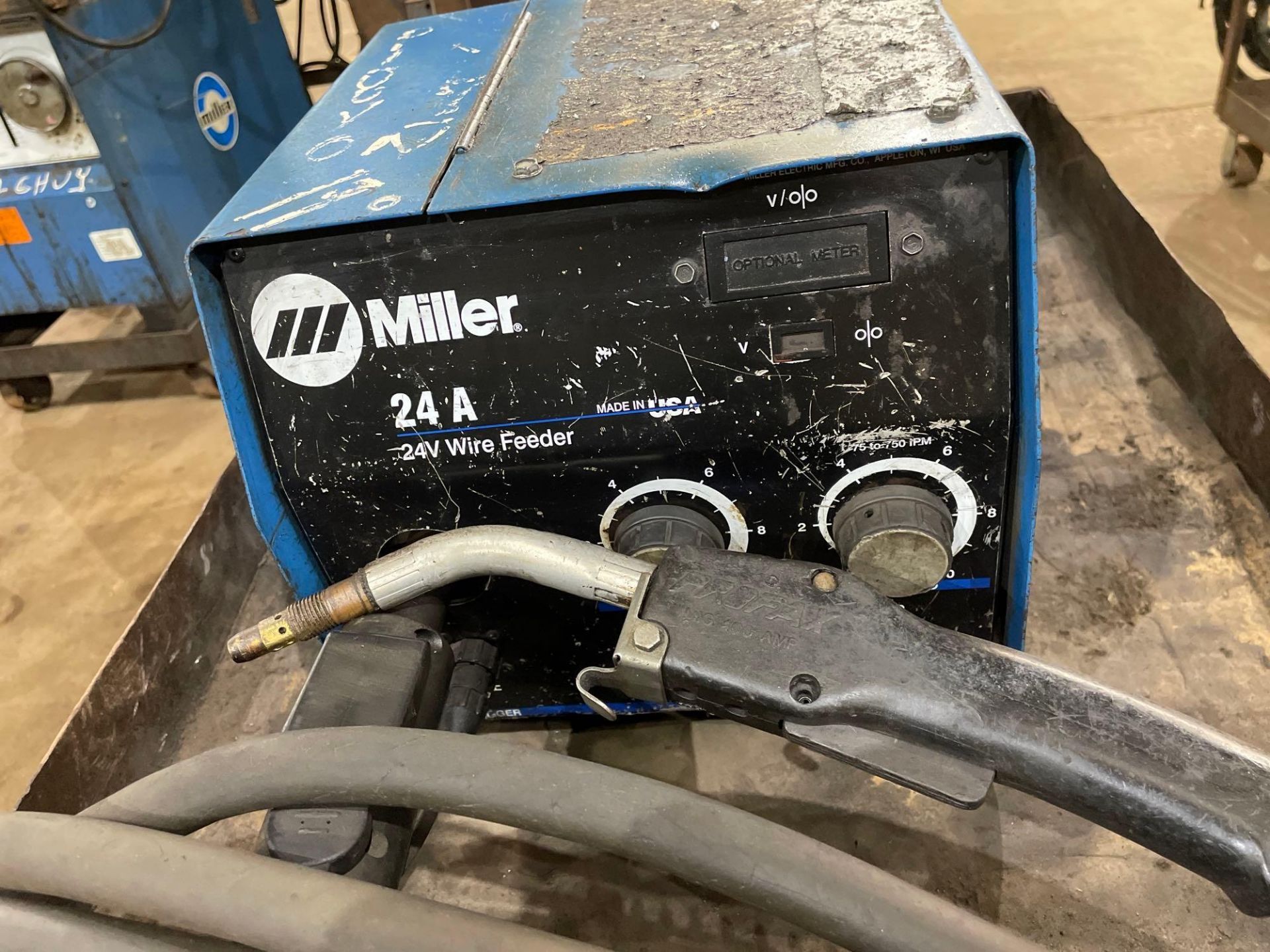 Miller 24A 24V Wire Feeder on Cart - Image 4 of 7