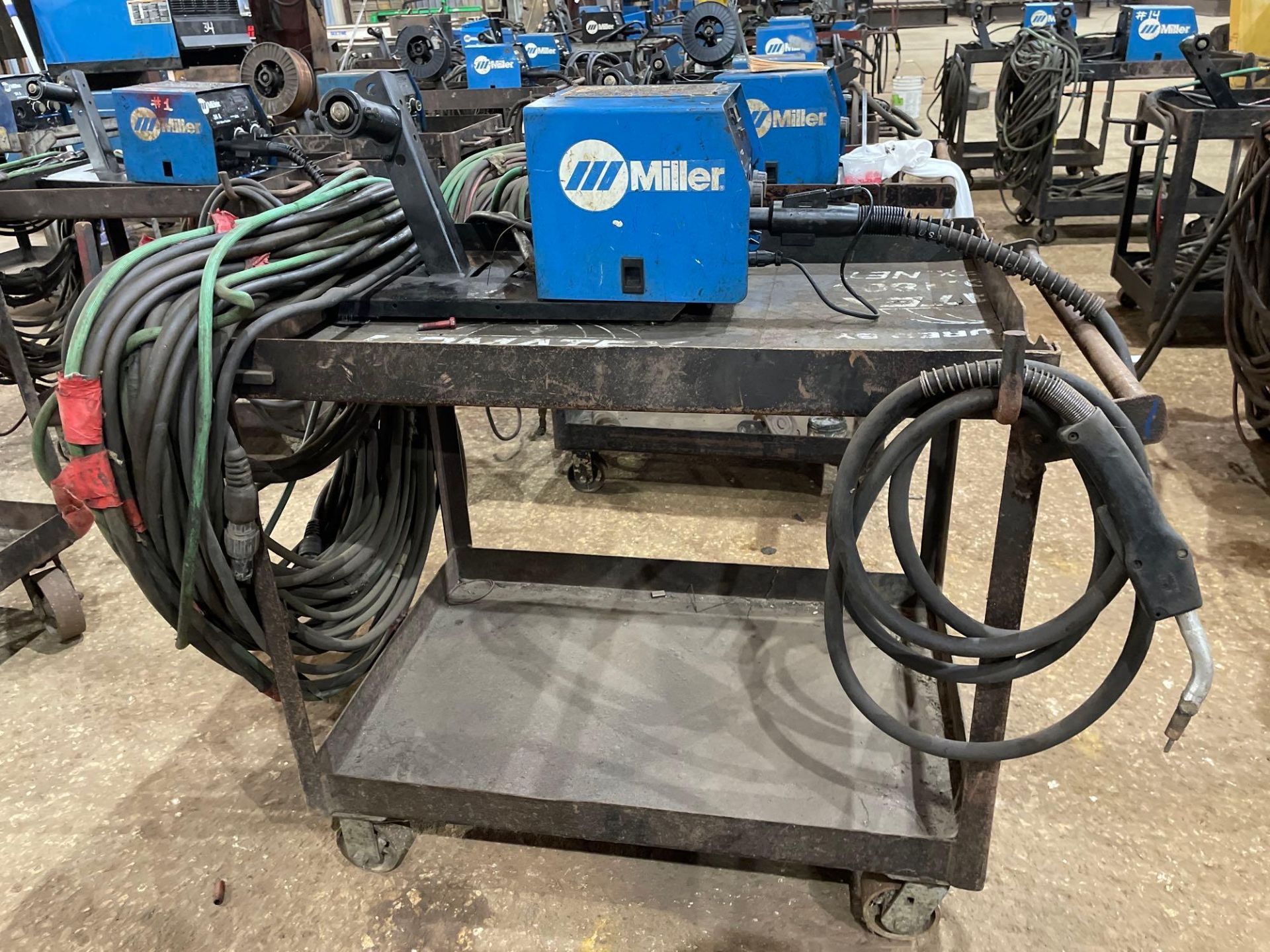 Miller 24A 24V Wire Feeder on Cart - Image 3 of 5