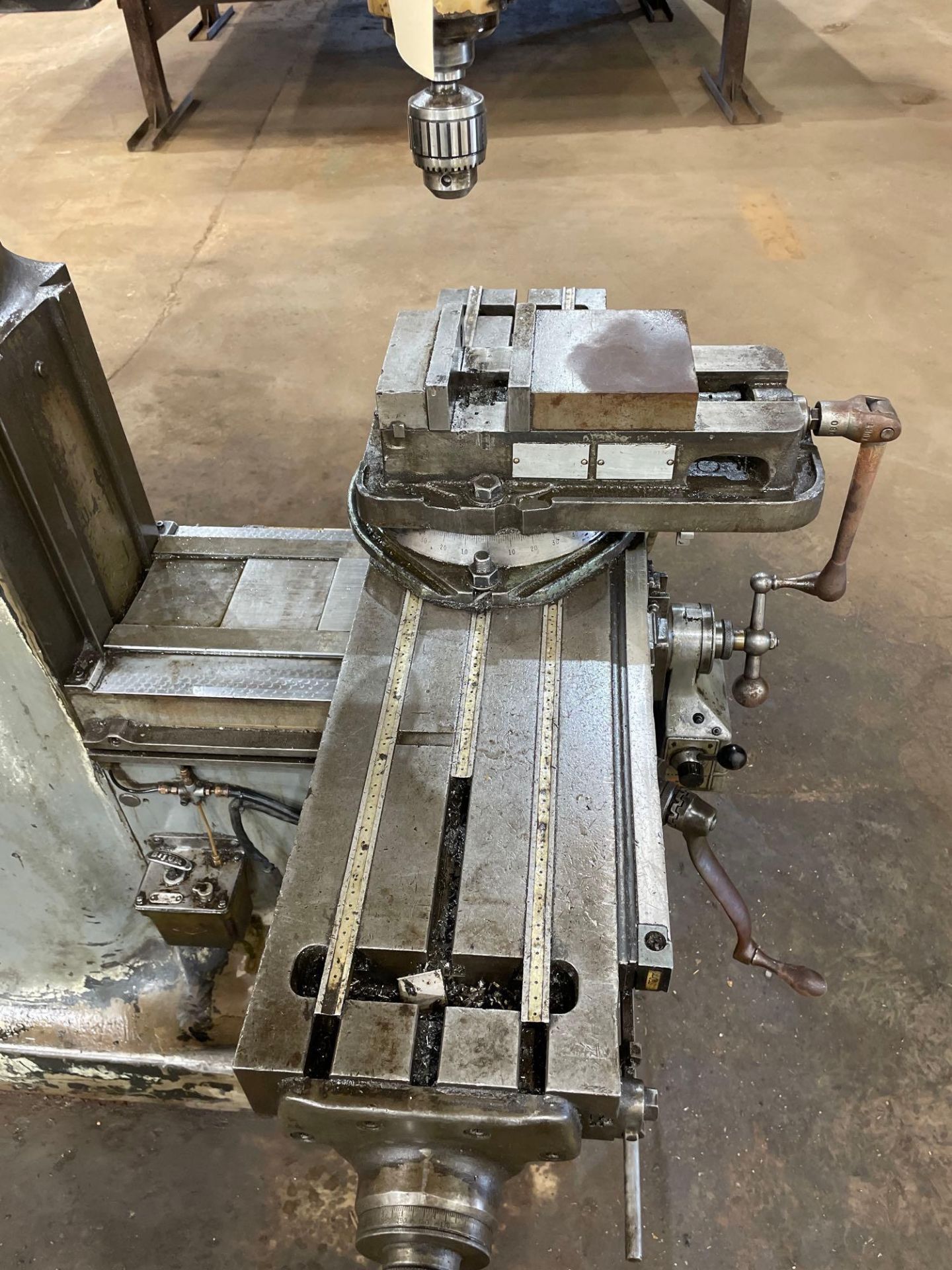 Bridgeport Vertical Mill, with 6” Vise, 40” X 9” Table, - Image 3 of 13