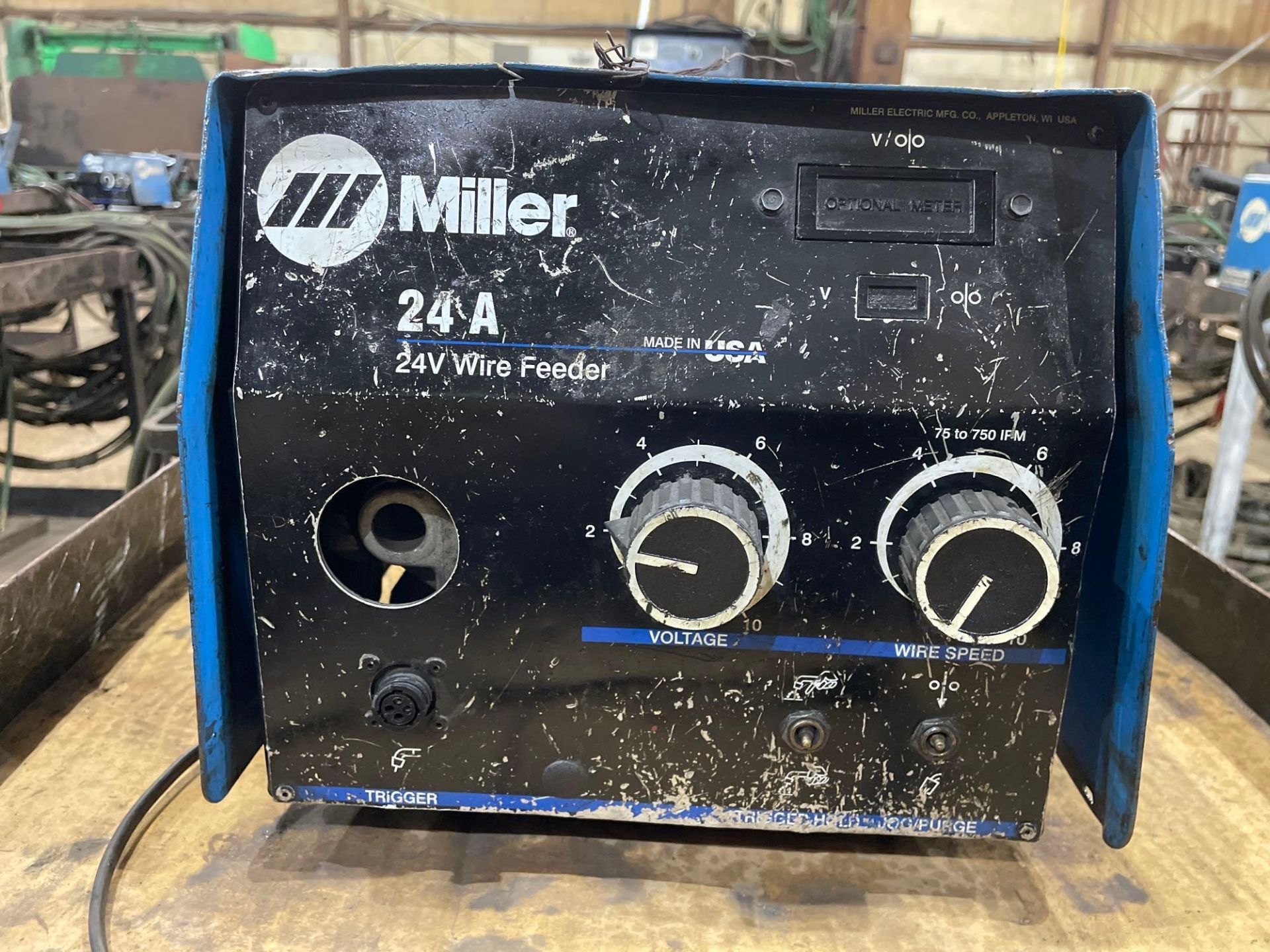 Miller 24A 24V Wire Feeder on Cart - Image 2 of 5