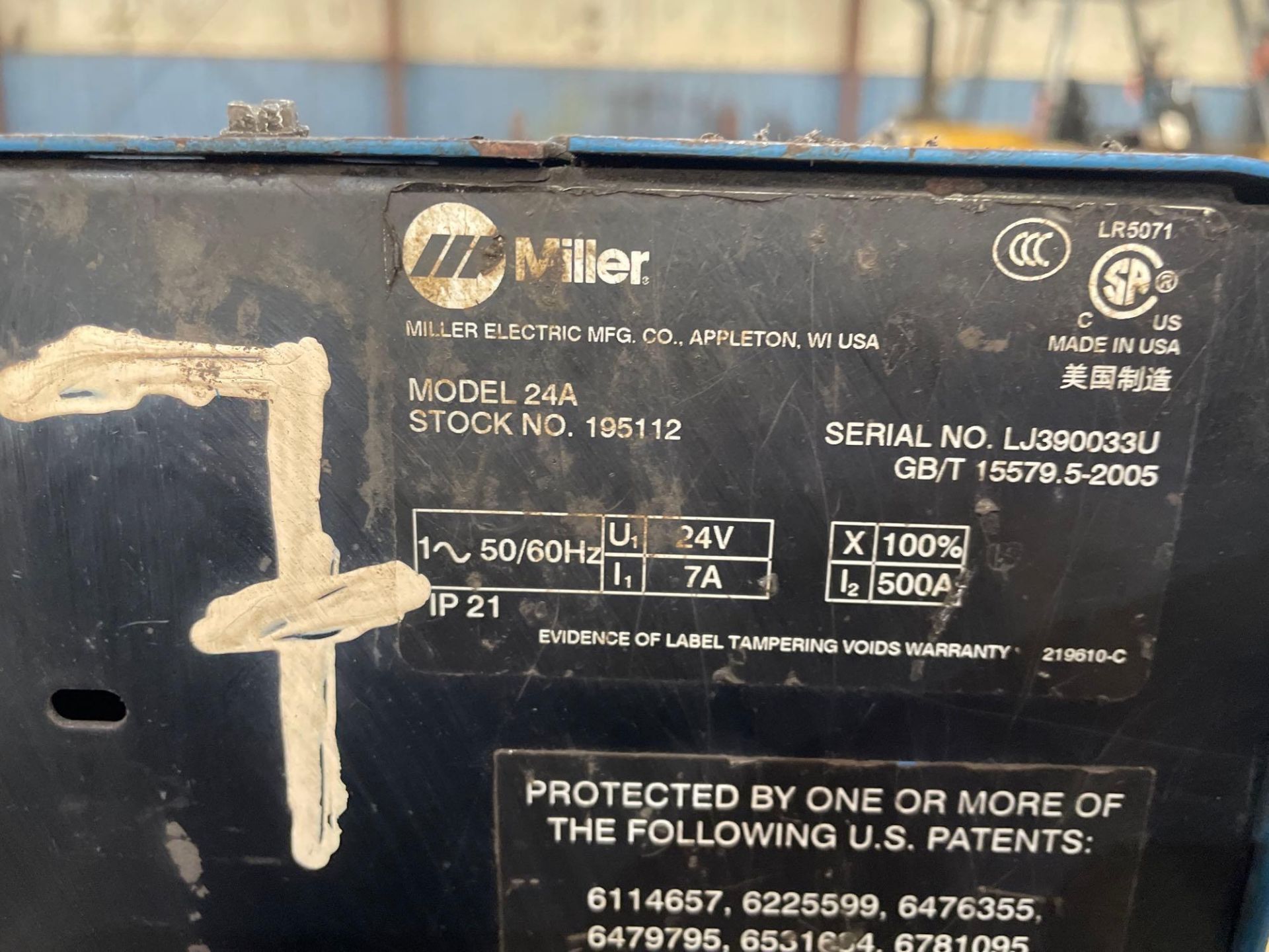 Miller Deltaweld 452 CV/DC Welding Power Source, with Miller 24A Wire Feeder - Image 8 of 8