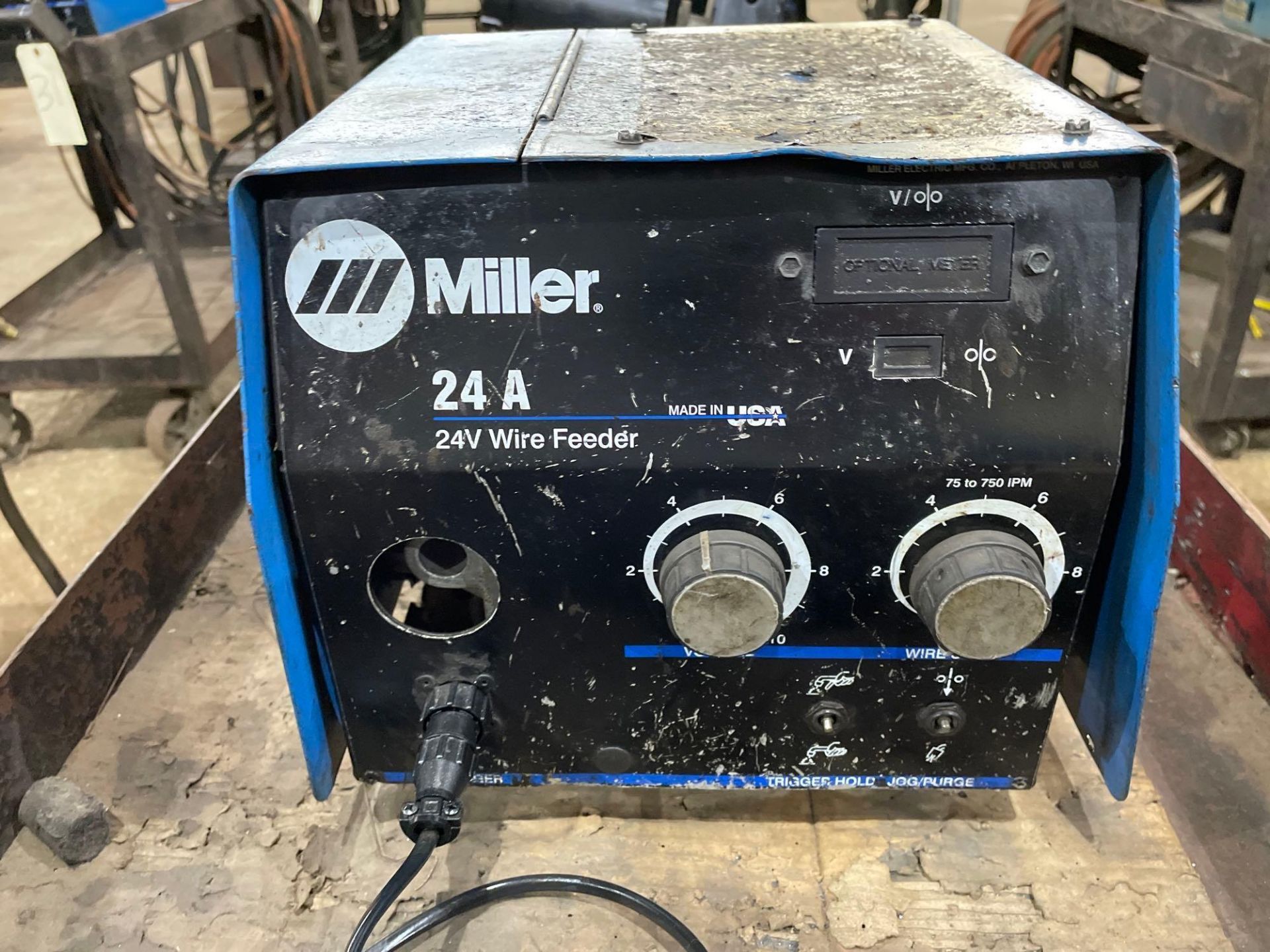 Miller 24A 24V Wire Feeder on Cart - Image 2 of 6