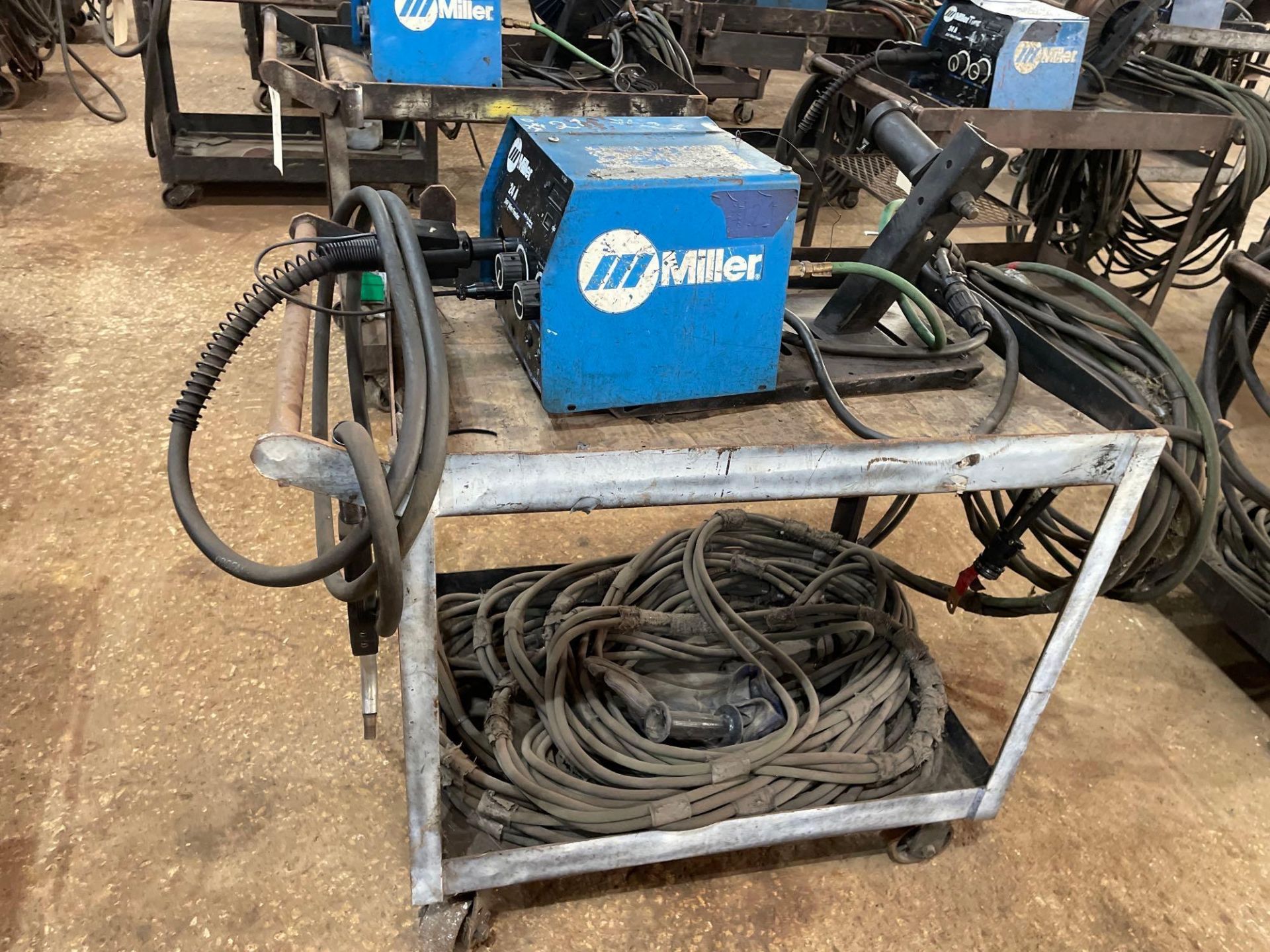 Miller 24A 24V Wire Feeder on Cart - Image 3 of 7