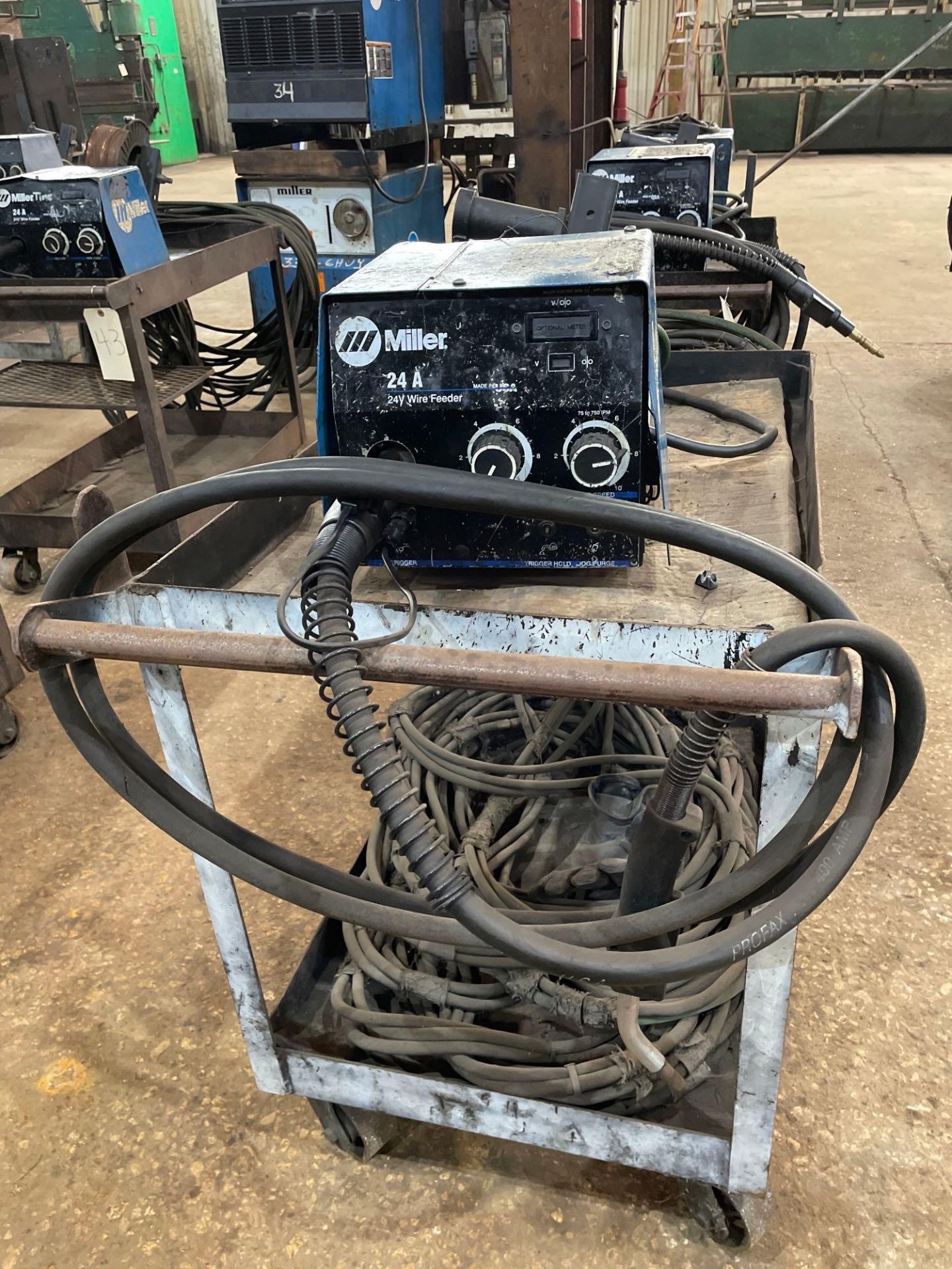 Miller 24A 24V Wire Feeder on Cart