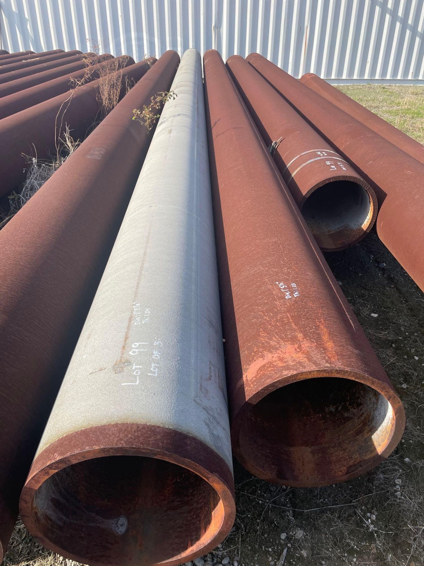 Lot of 3 Large Tubular Pipes - Image 3 of 5