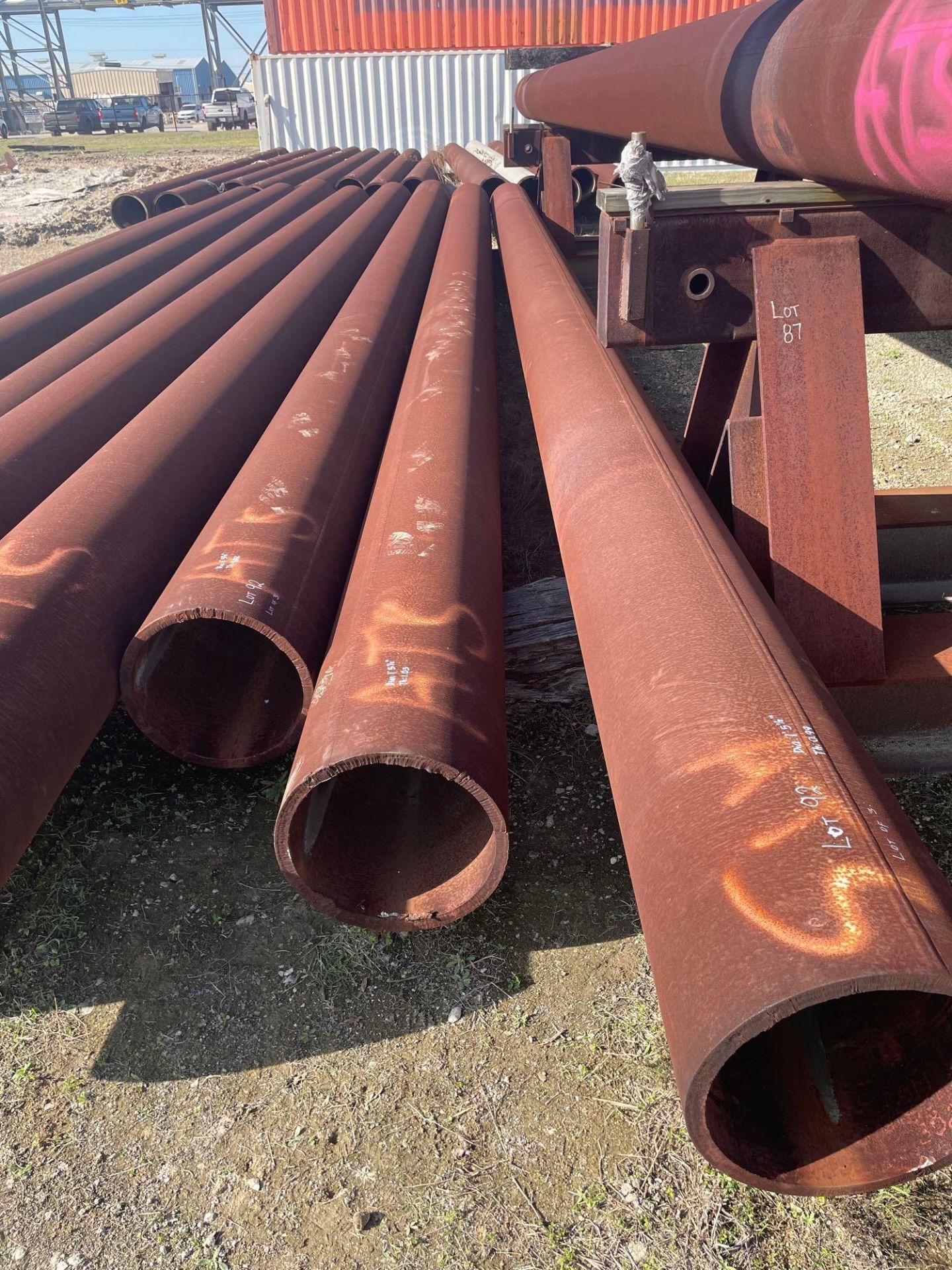 Lot of 3 Large Tubular Pipes - Image 4 of 4