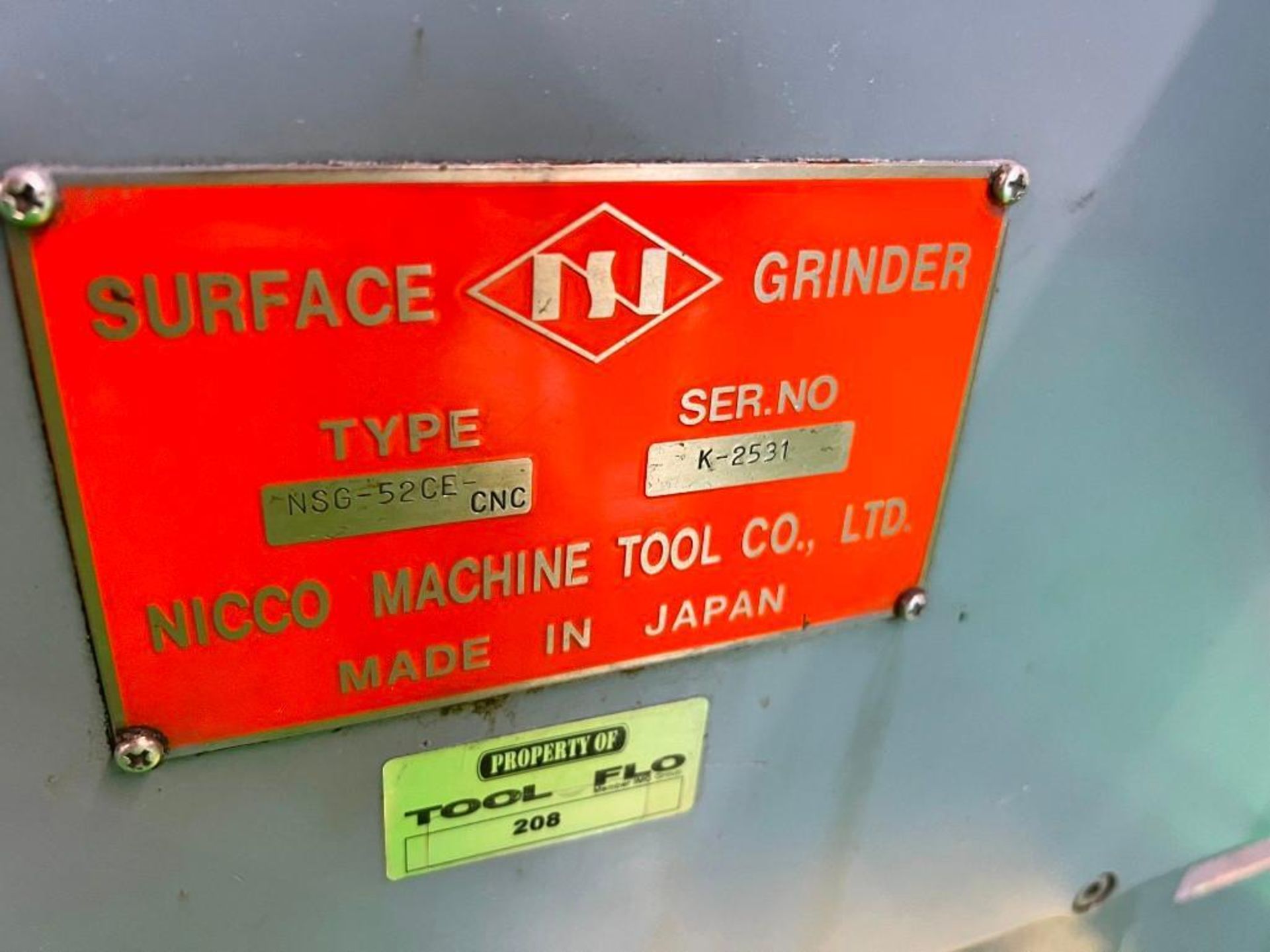 Nicco Commec Model NSG-52CE CNC Reciprocating Table Surface Grinder - Image 13 of 13