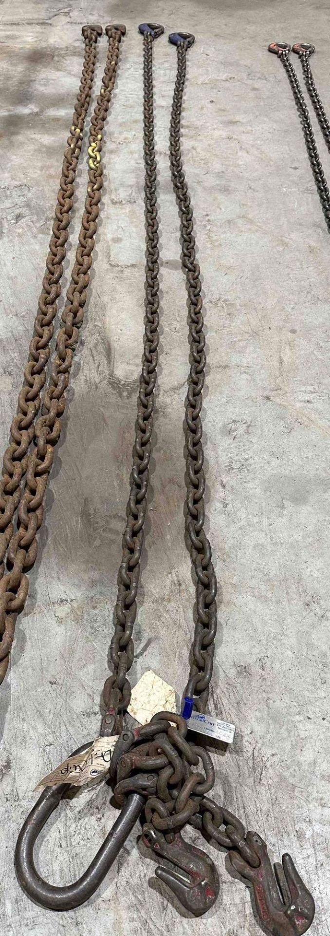 Lot of 2 Chains with Hooks, Assorted Lengths - Image 3 of 6