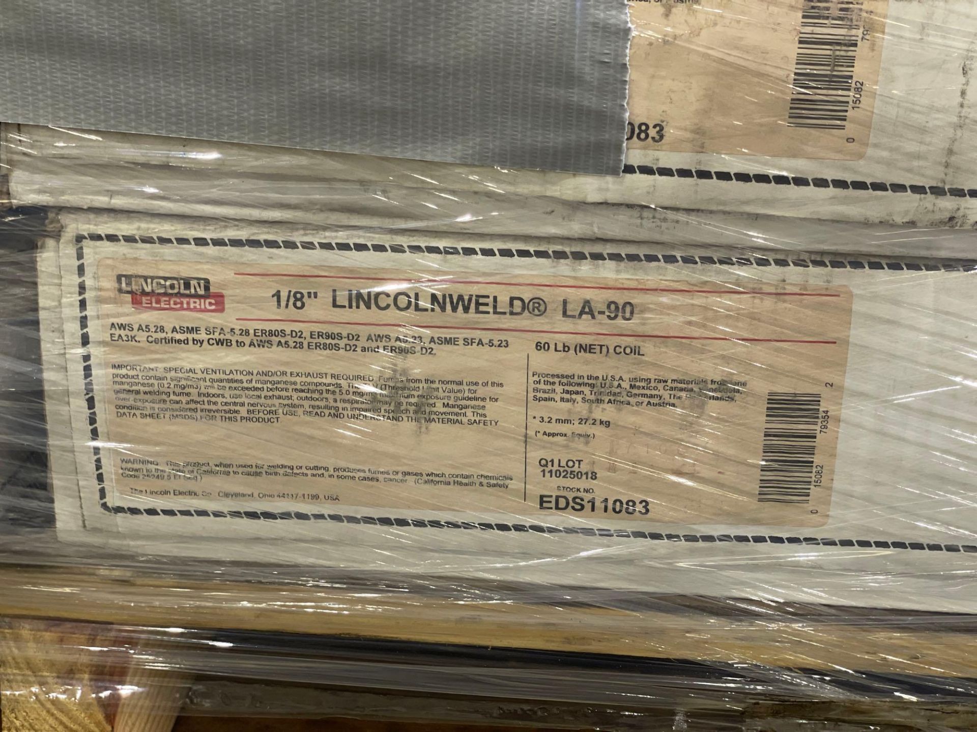 9 Boxes of Lincoln Electric LA90 1/8” Welding Wire - Image 3 of 4