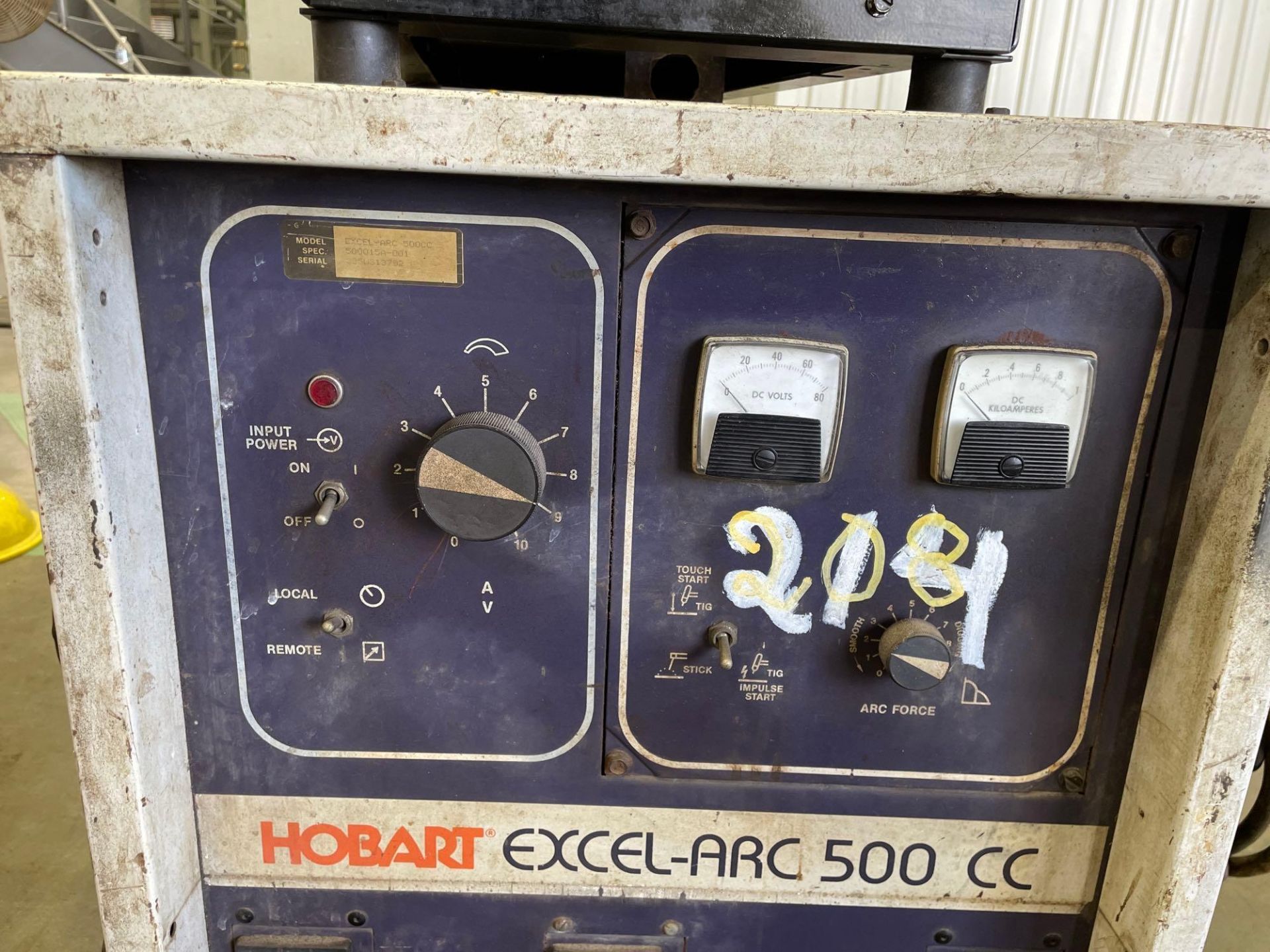 Hobart Excel-Arc 500 CC Welding Power Source - Image 2 of 6