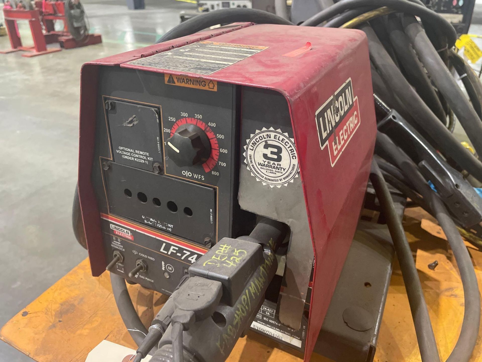 Lincoln Electric Flextec 500 Welding Power Source with LF-74 Wire Feeder - Image 4 of 8